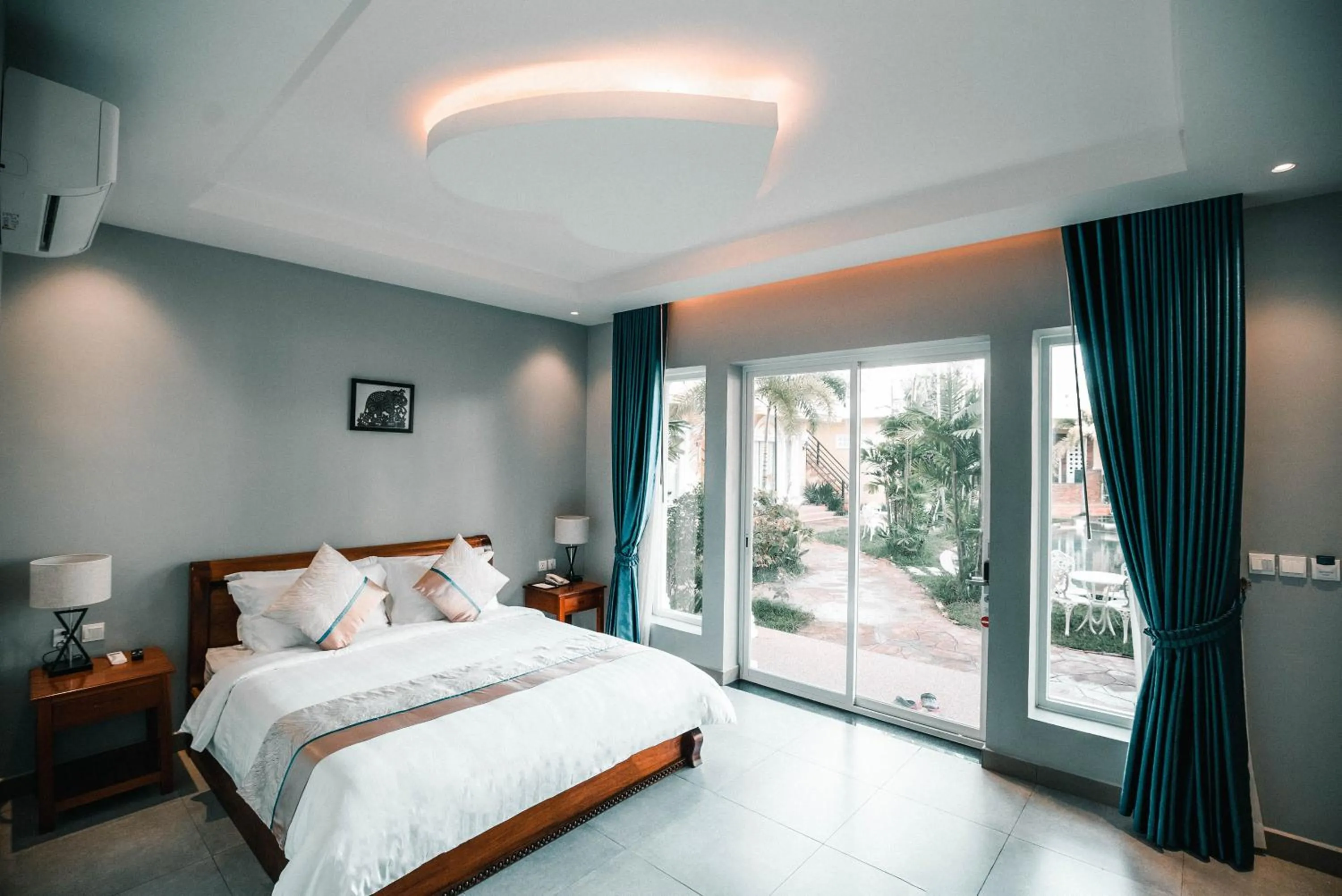 Bedroom, Bed in Sokchea Kampot Hotel