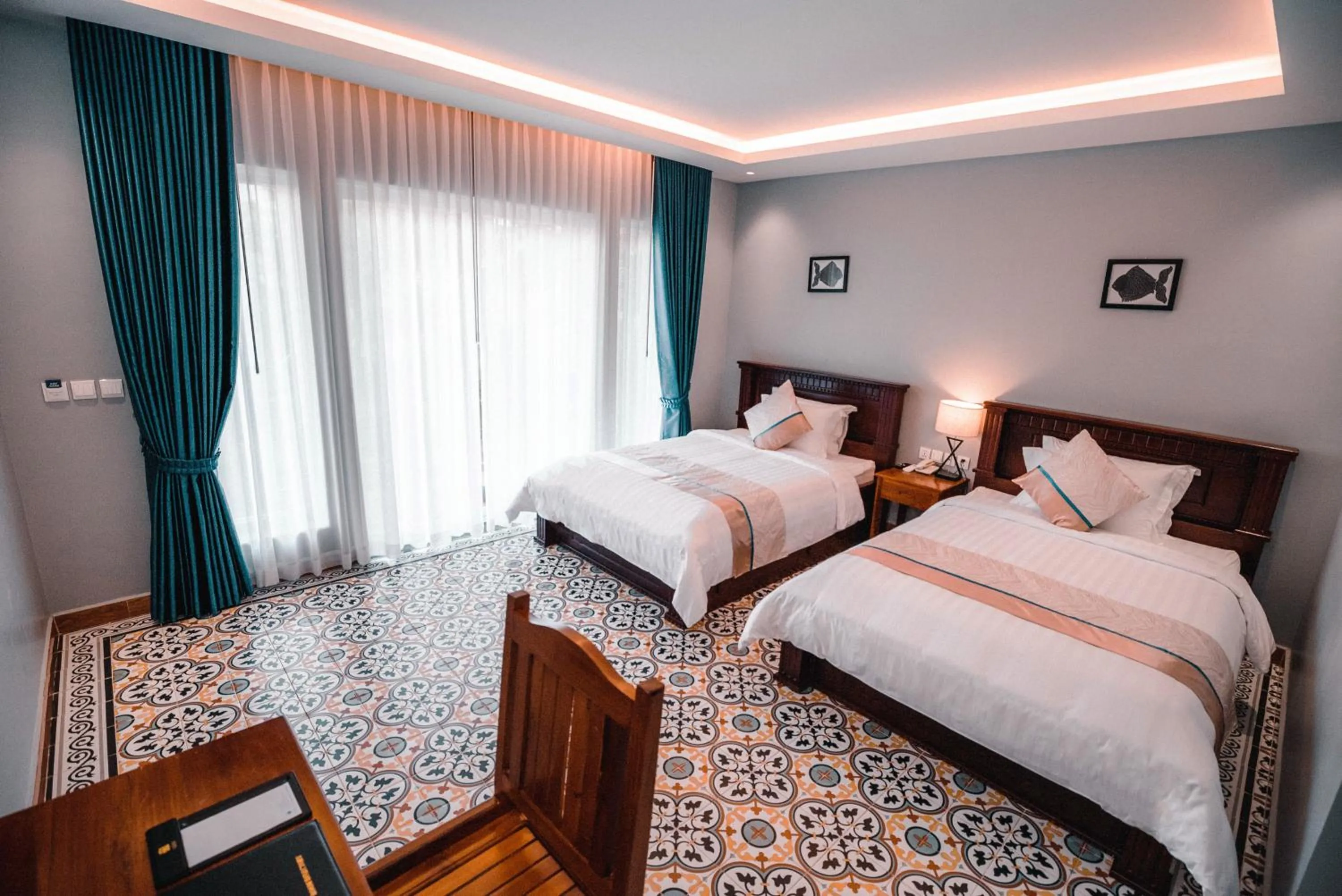 Photo of the whole room, Bed in Sokchea Kampot Hotel