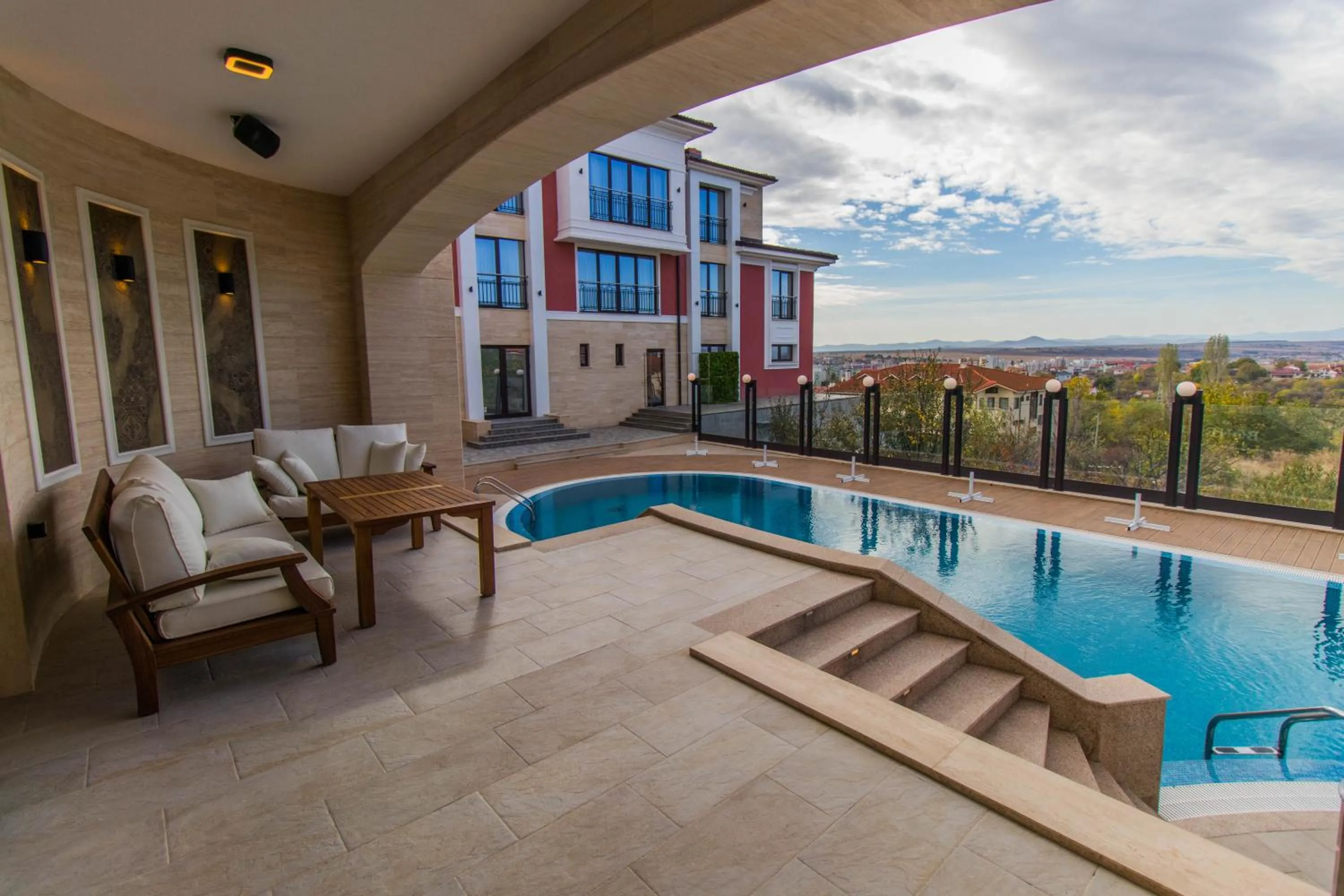 Patio in Hotel Bohemi