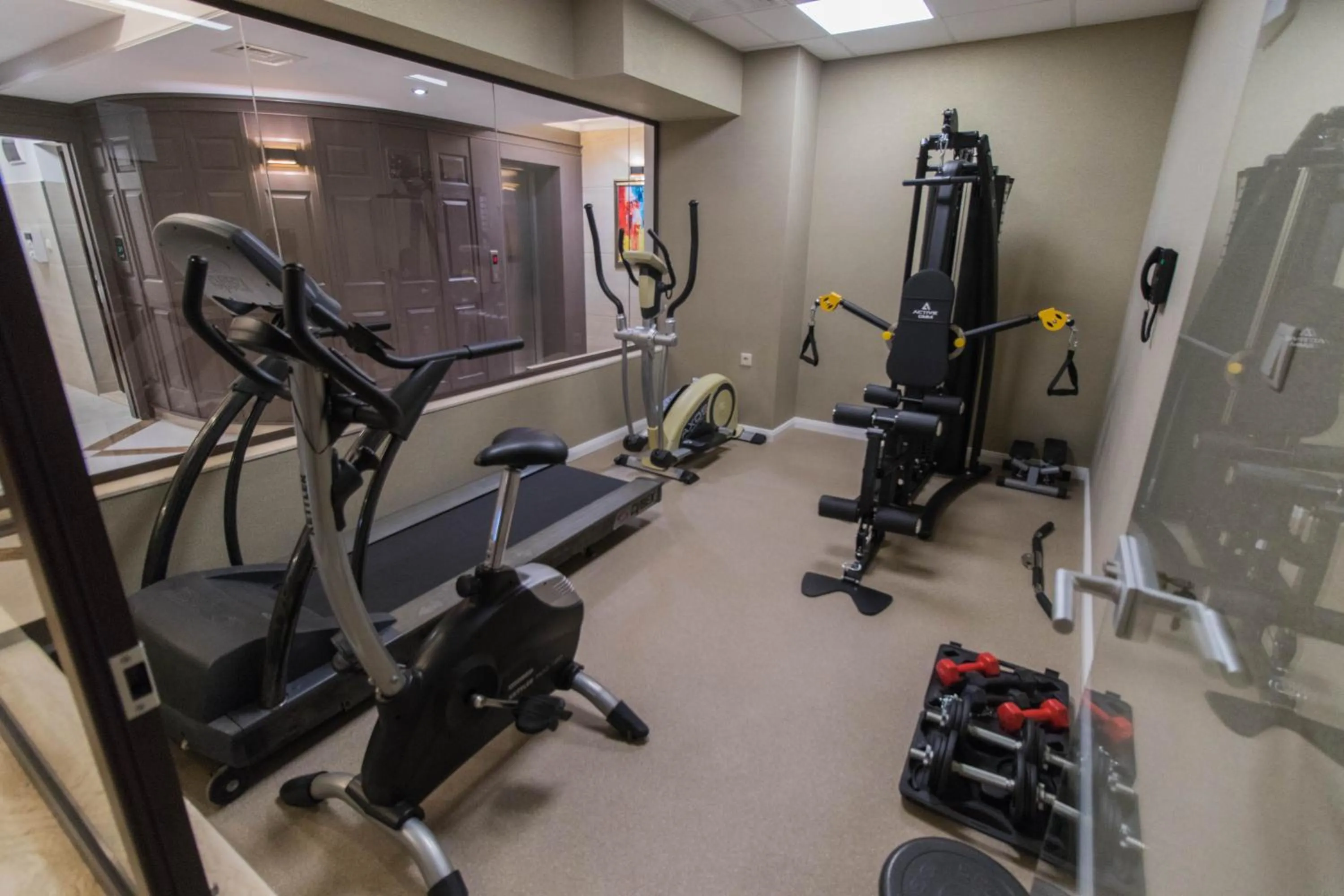 Fitness centre/facilities in Hotel Bohemi