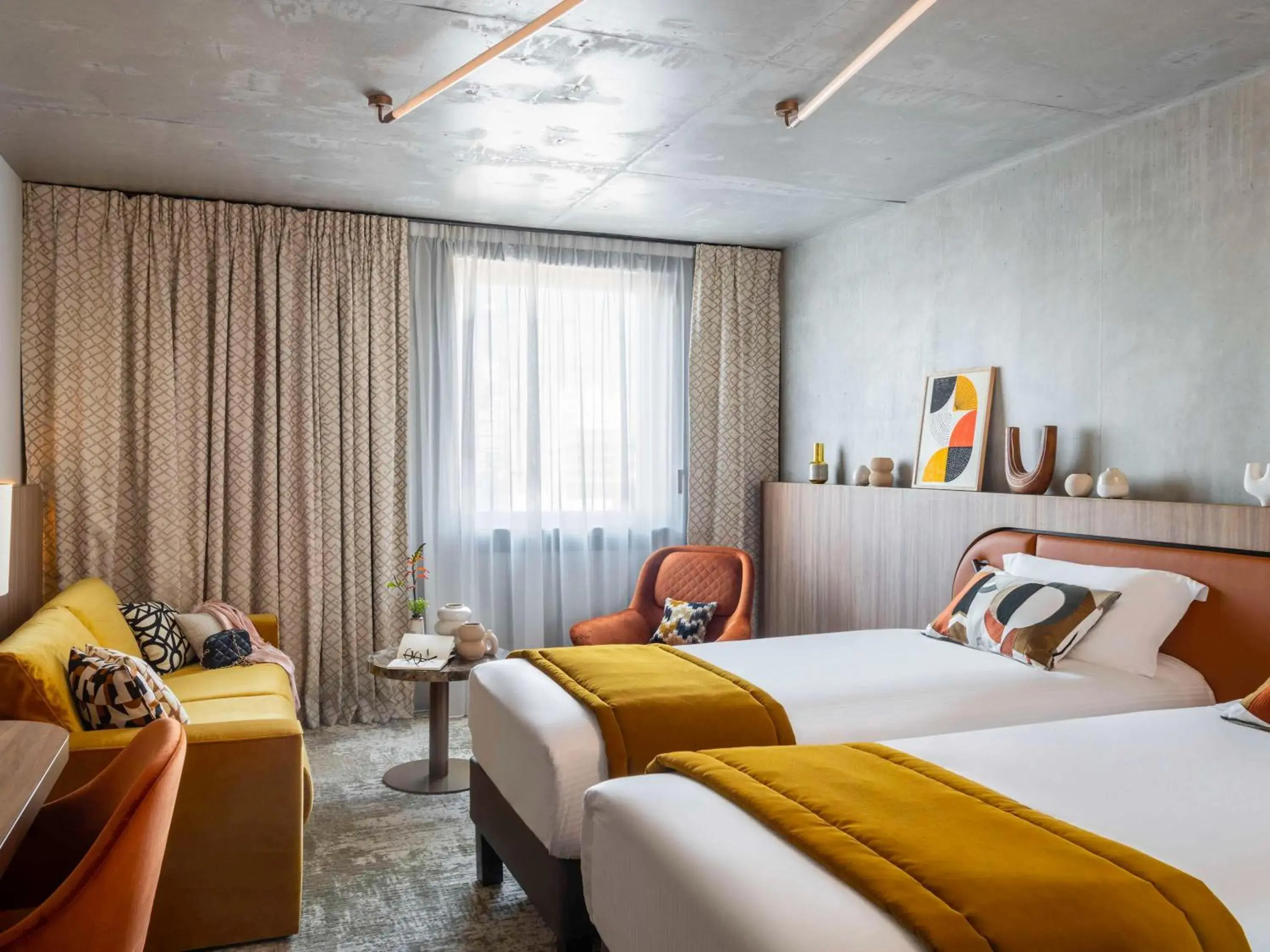 Connecting Family Room with Two King Beds/One Single Sofa Bed/One Double Sofa Bed in Pullman Lyon Connecting Family Room with Two King Beds/One Single Sofa Bed/One Double Sofa Bed in Pullman Lyon