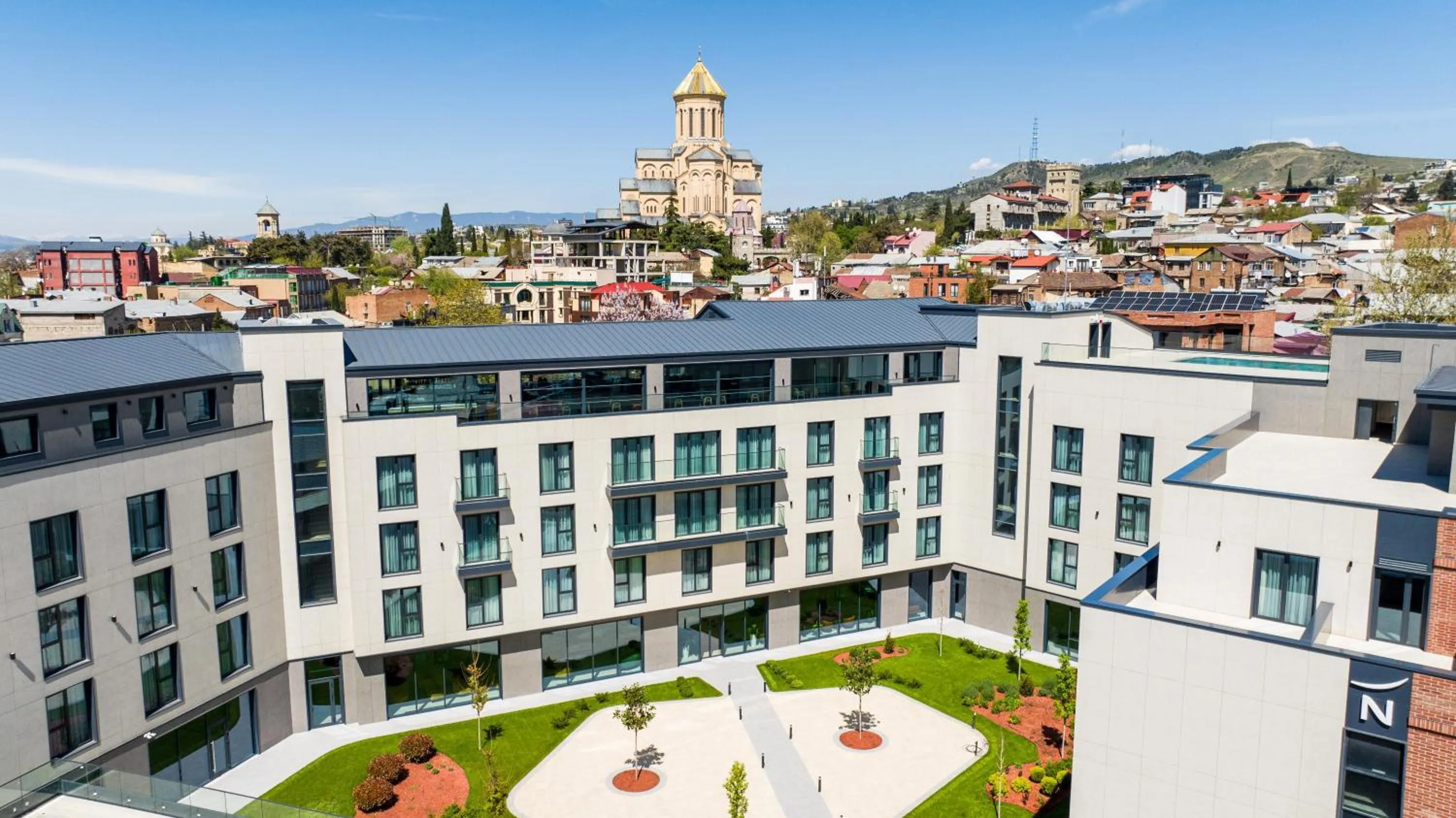 Inner courtyard view in Novotel Tbilisi Center