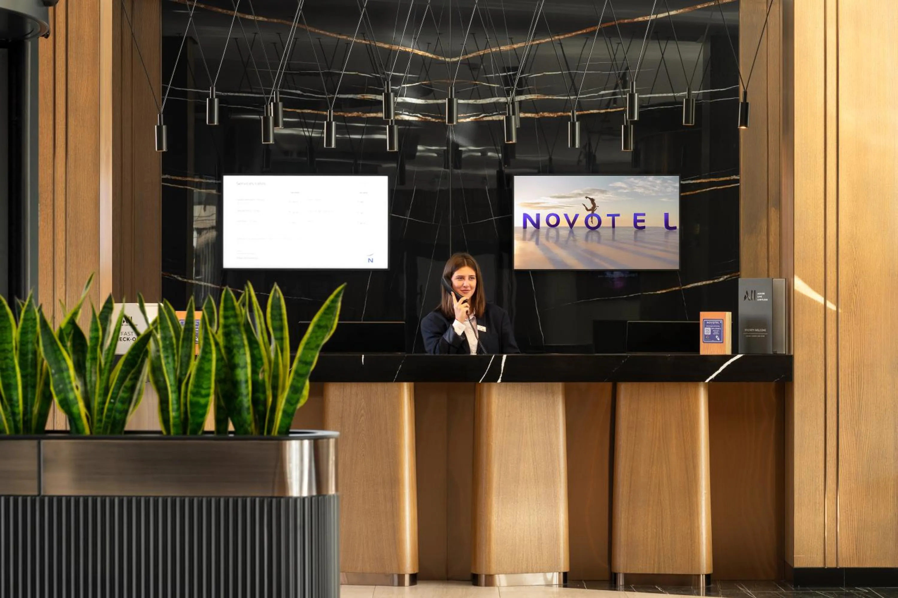 Lobby or reception in Novotel Tbilisi Center