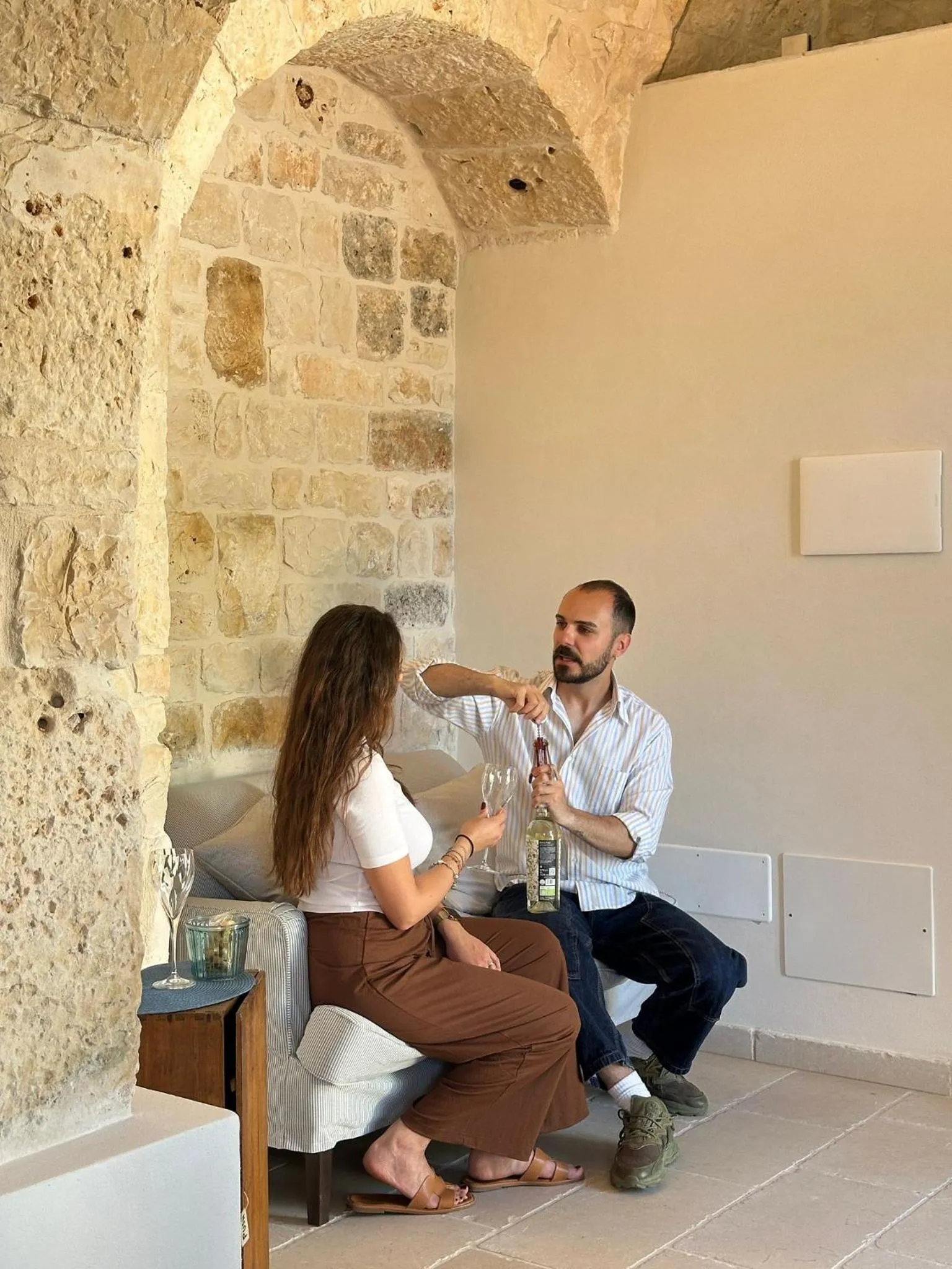 Living room in Masseria Mazzalorsa