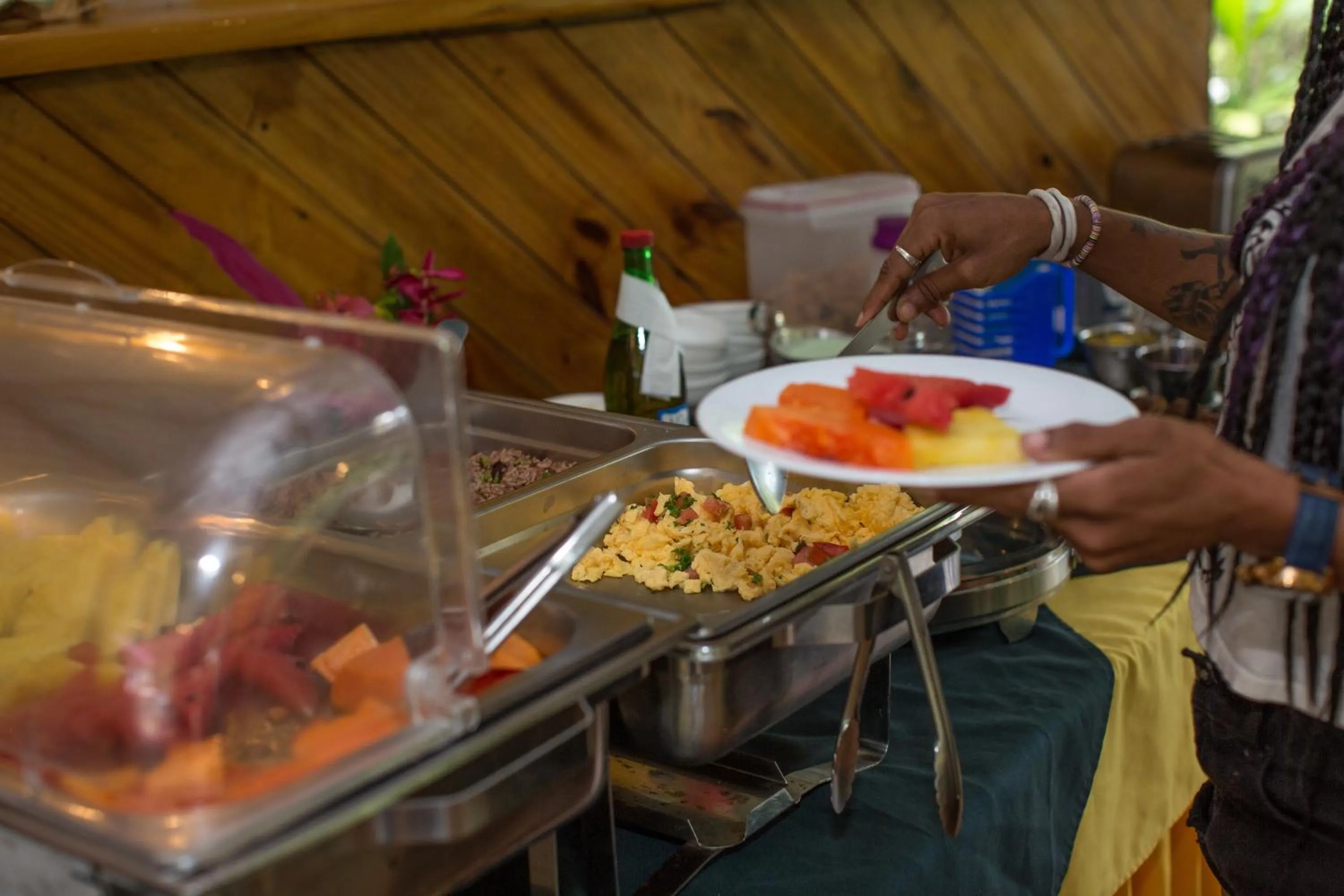 Buffet breakfast in La Diosa Nature Lodge