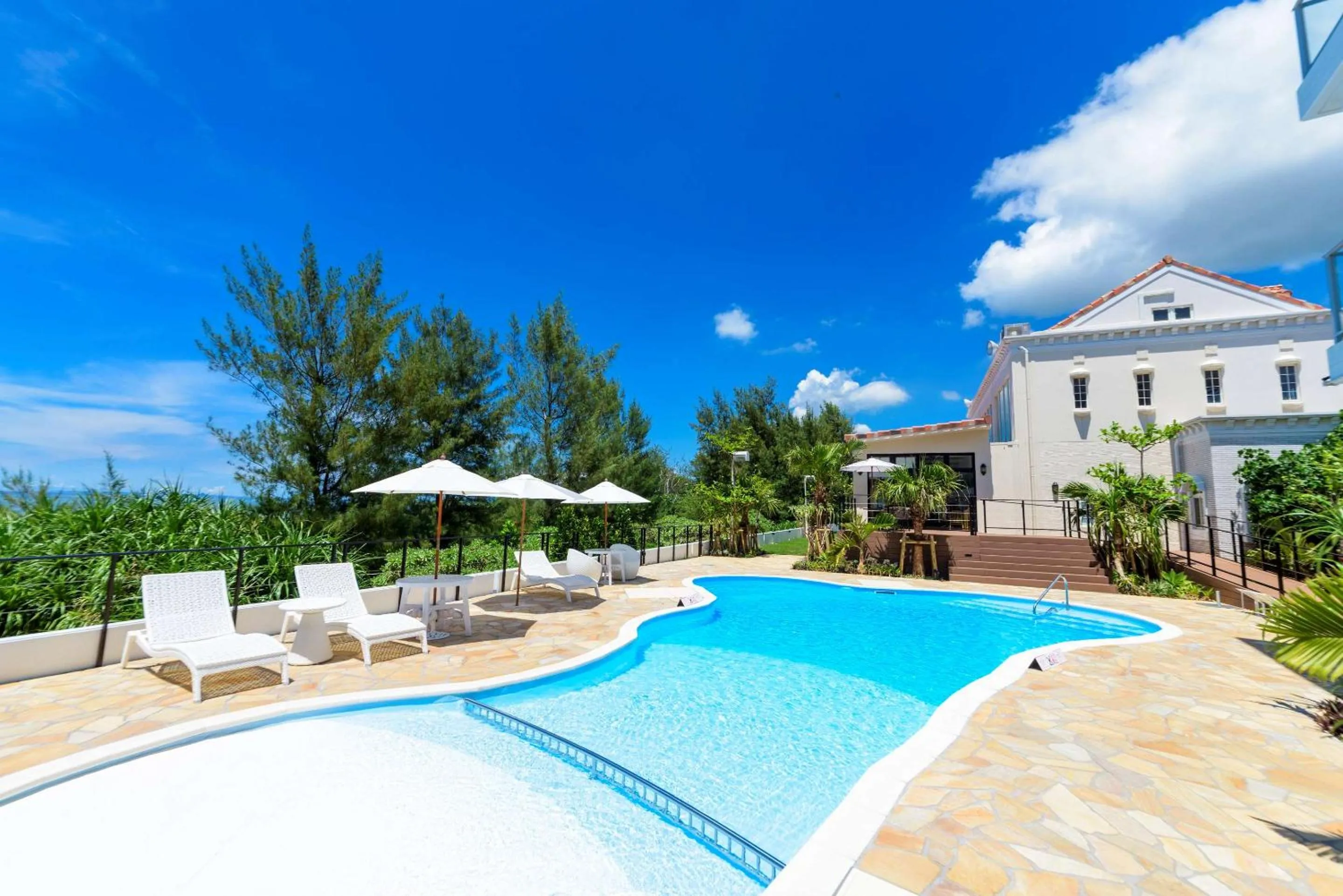 Pool view in Best Western Okinawa Onna Beach