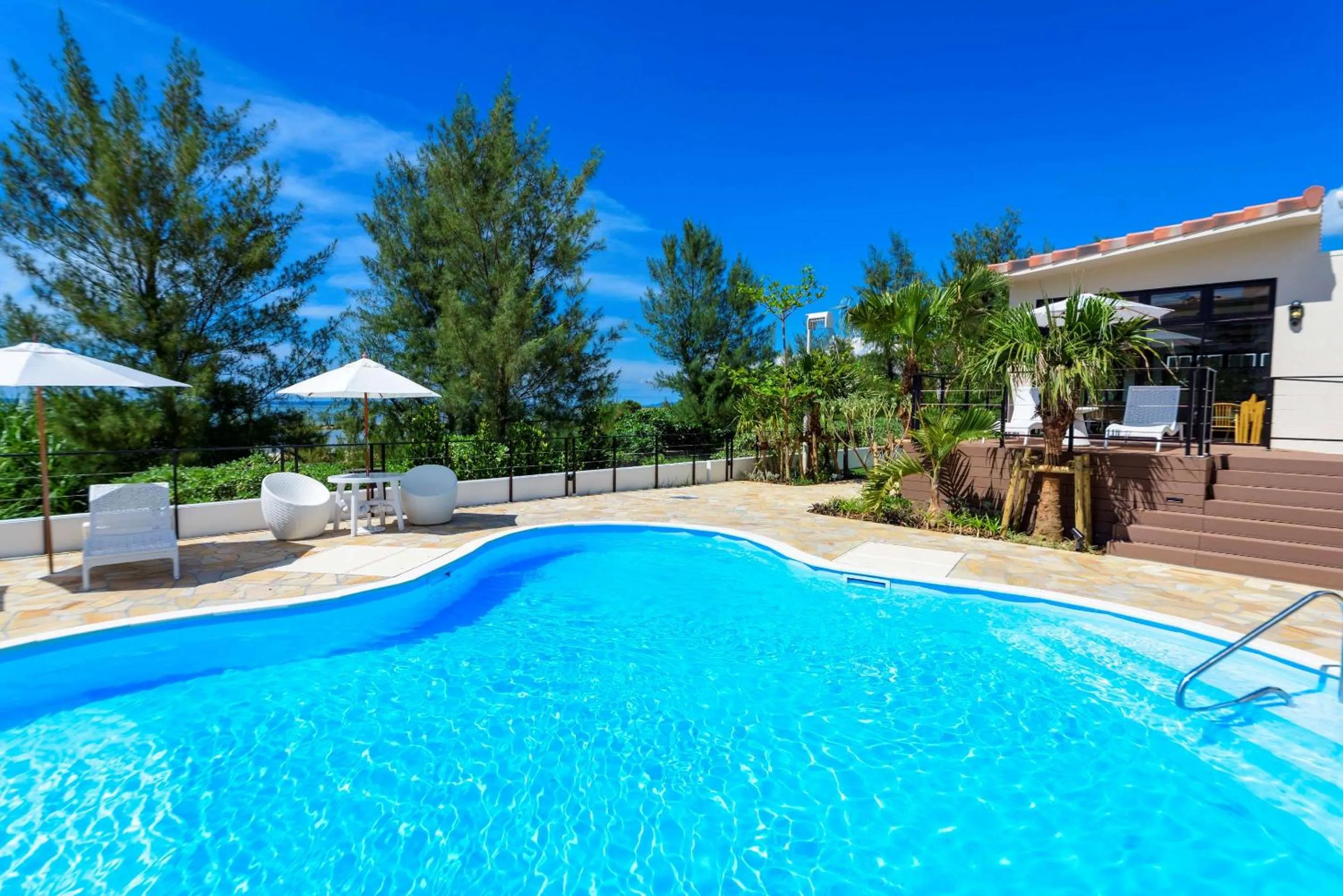Pool view in Best Western Okinawa Onna Beach