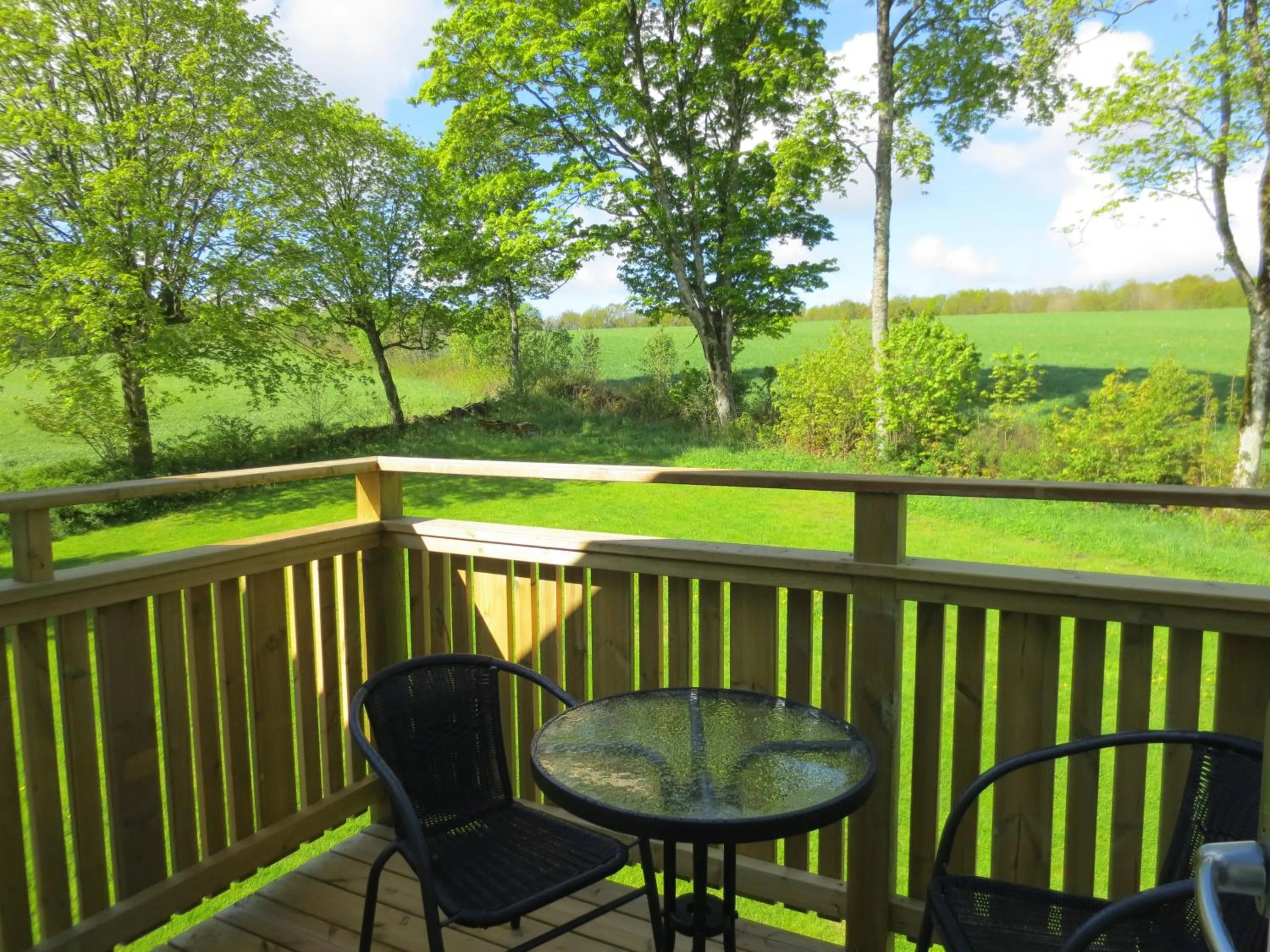 Patio in Joastorps Bed & Breakfast