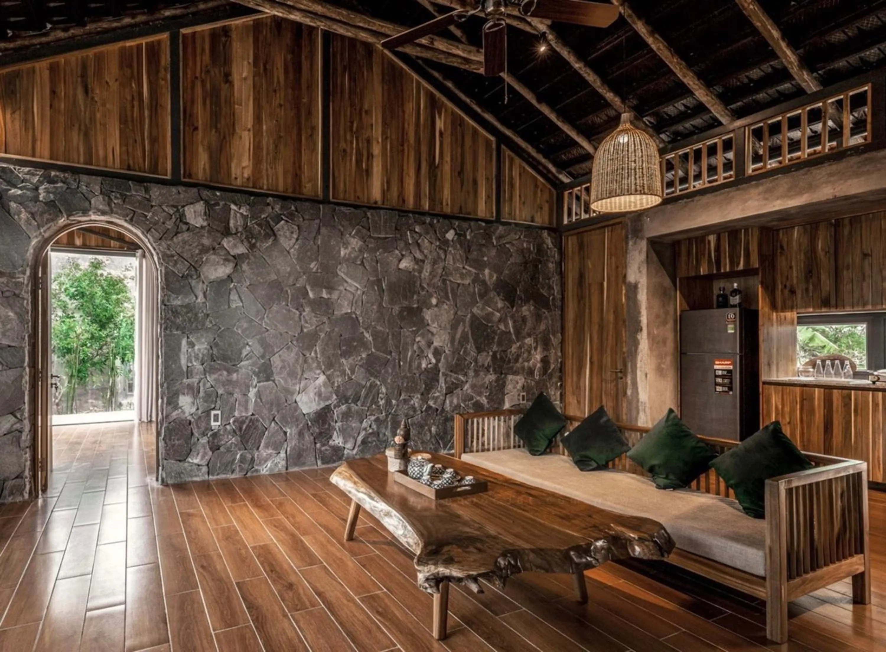 Living room in The Ruong Resort