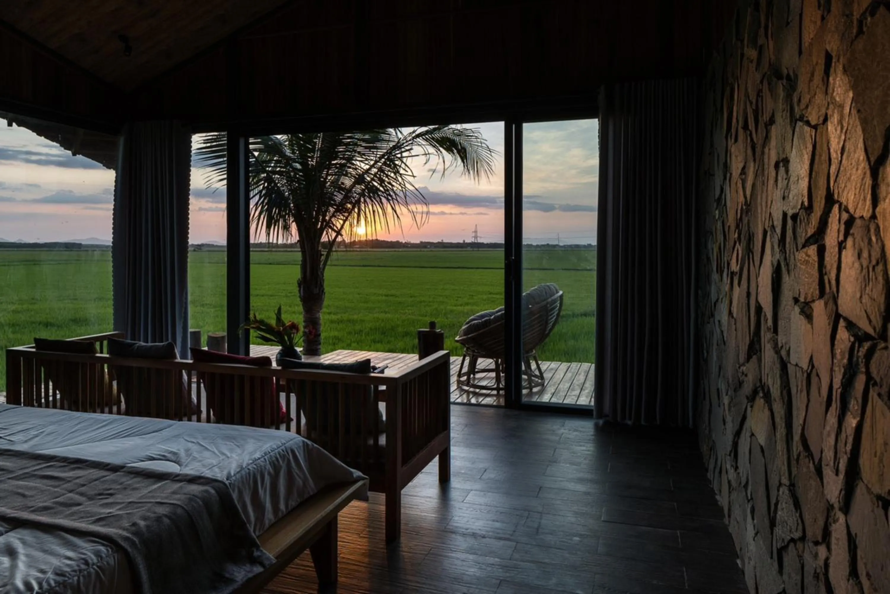 Bed in The Ruong Resort