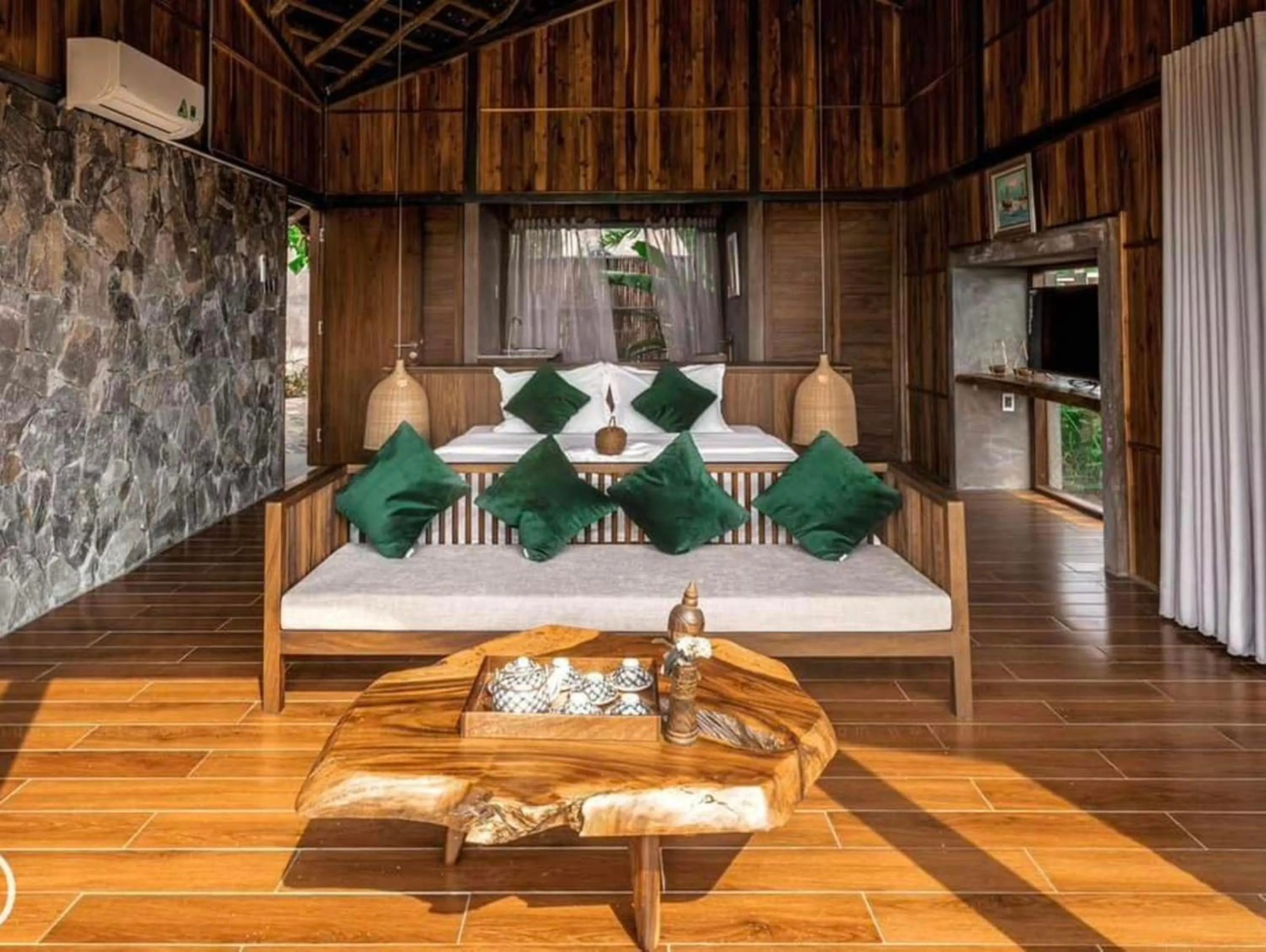 Bed in The Ruong Resort