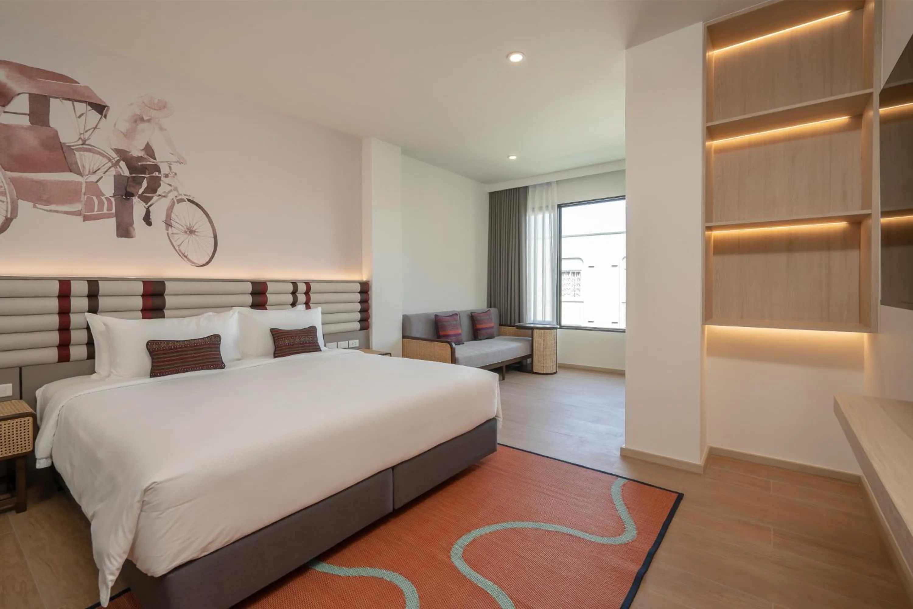 Bed in Pranakorn Heritage Hotel