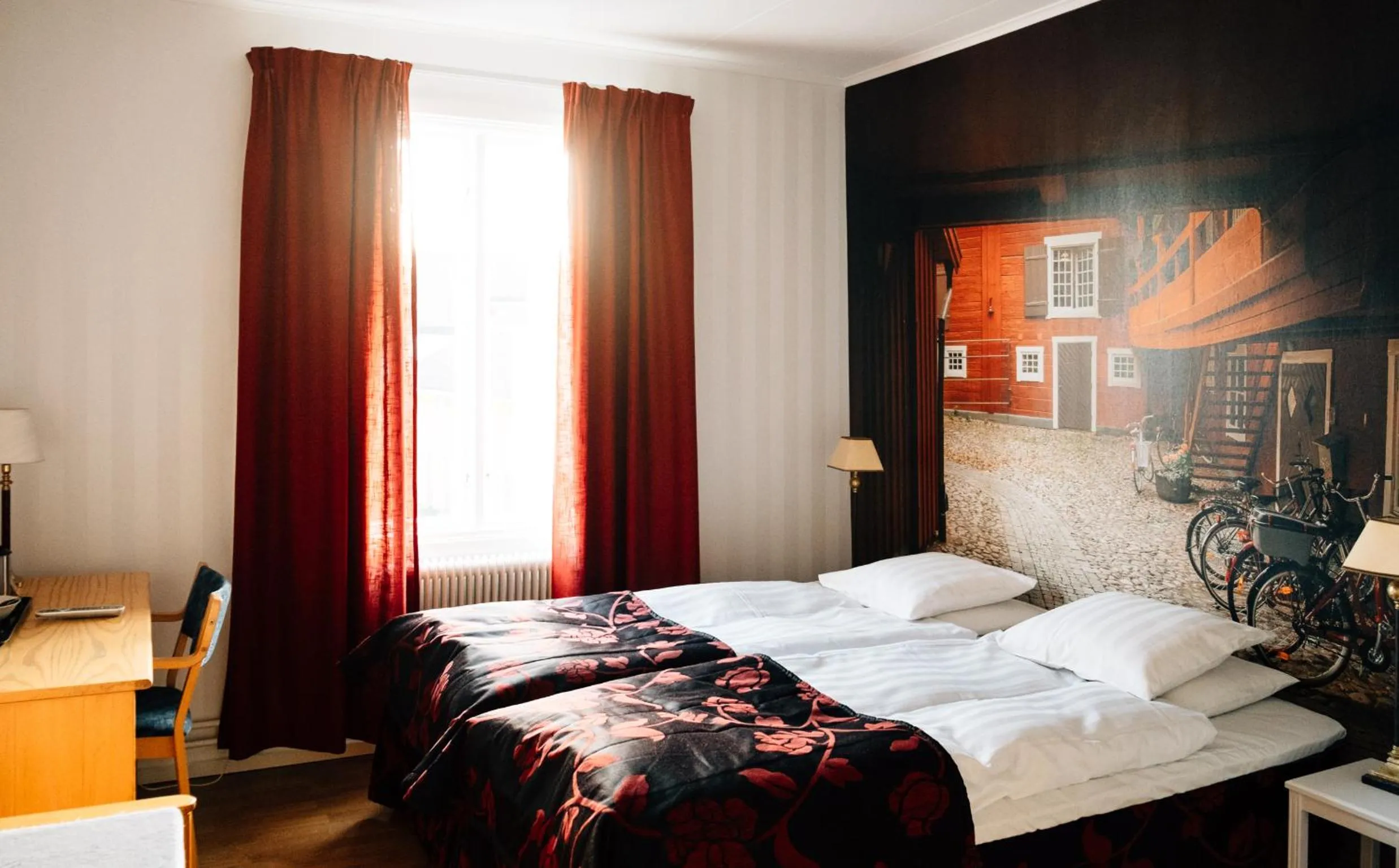 Bed in Eksjö Stadshotell Annex