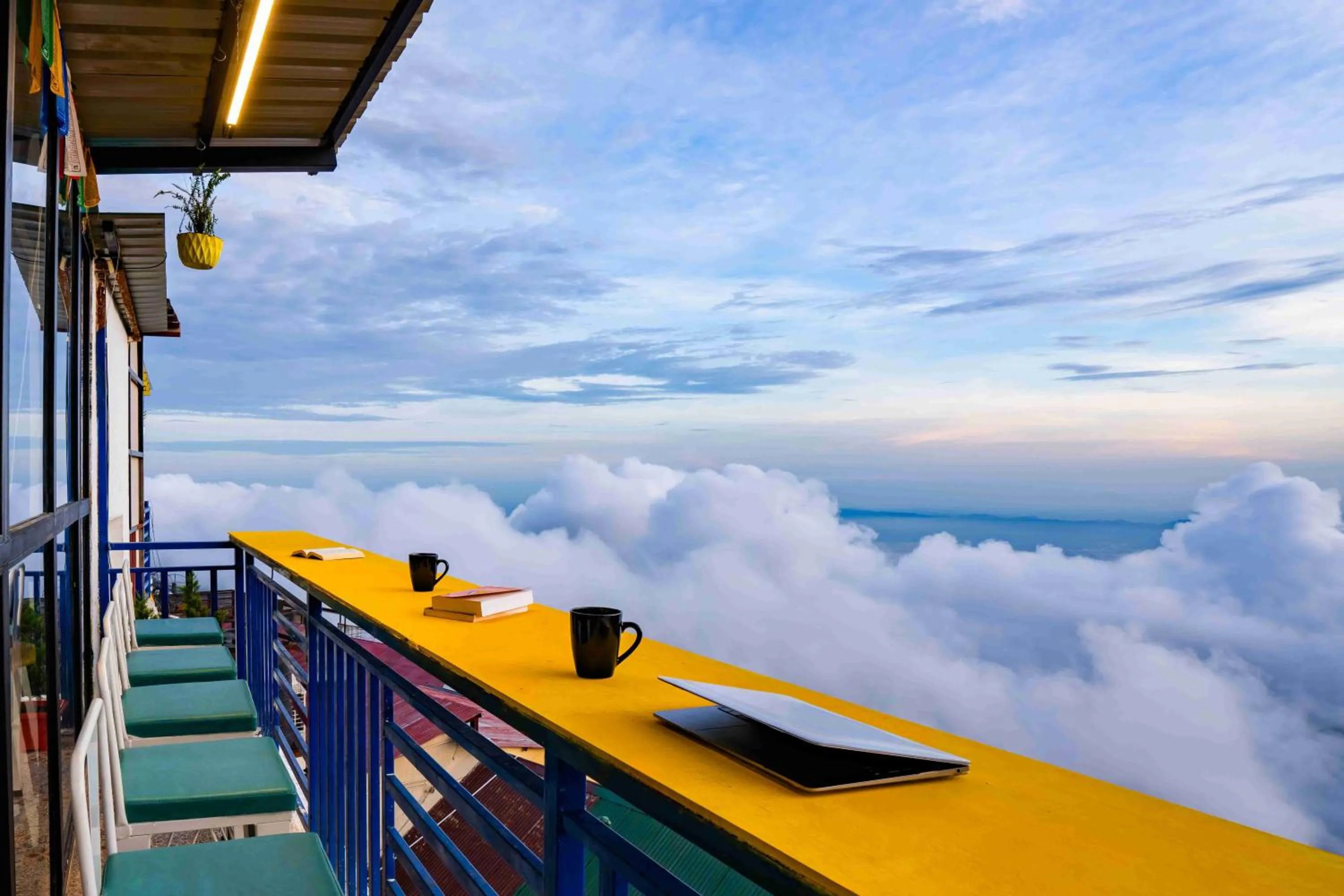 Patio in Shalom Backpackers Mussoorie
