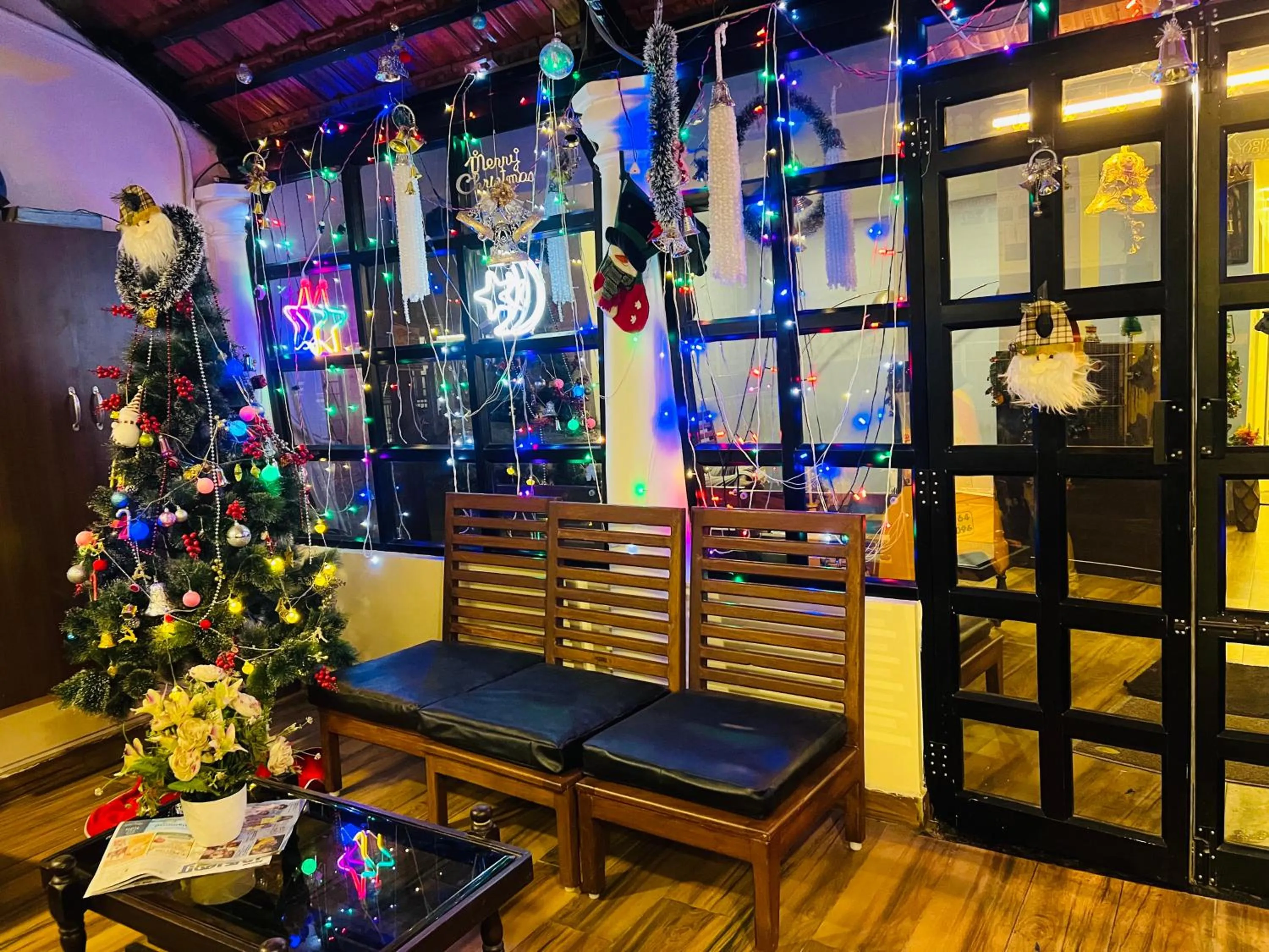 Seating area in David Residency