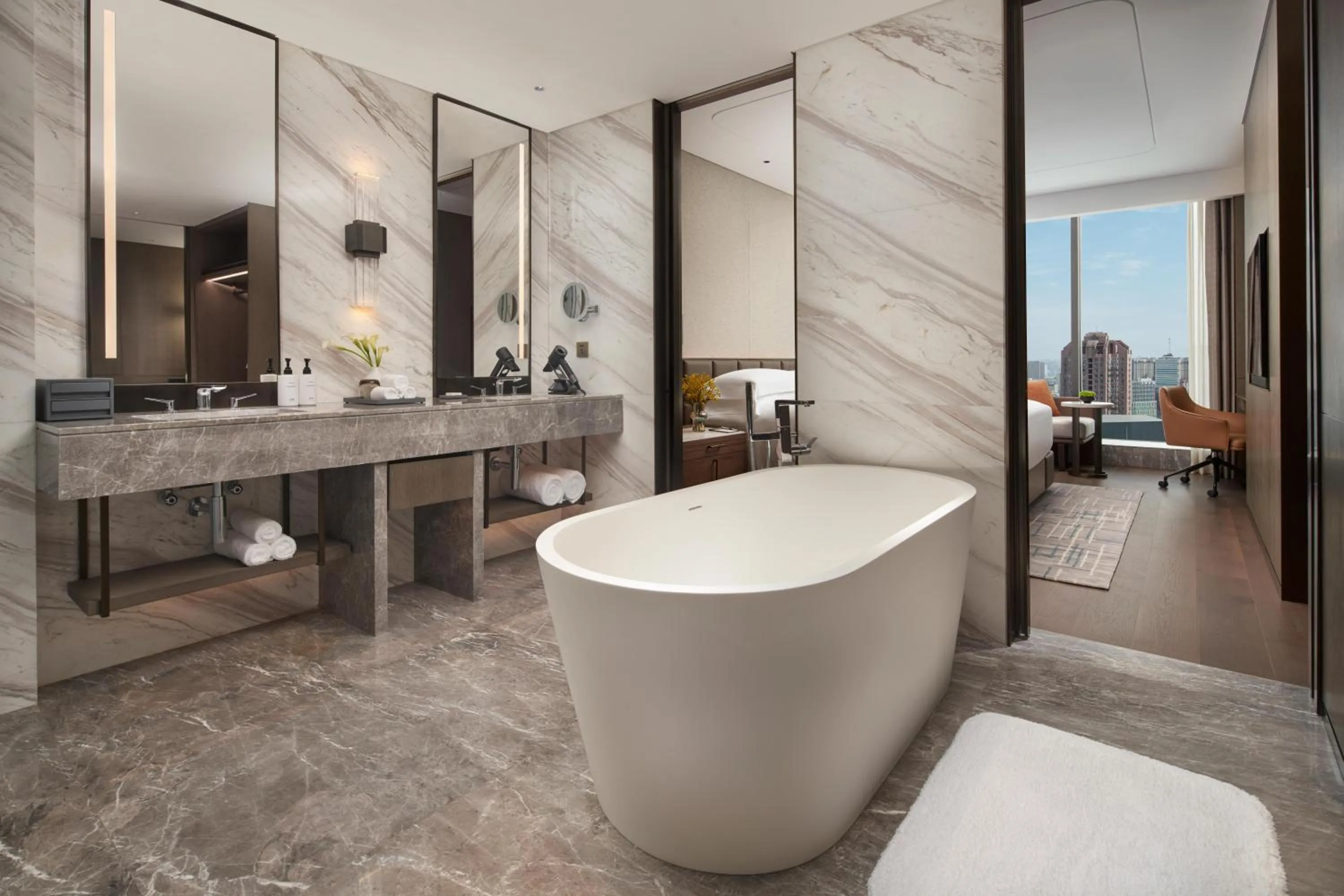 Bathroom in InterContinental Zhengzhou by IHG