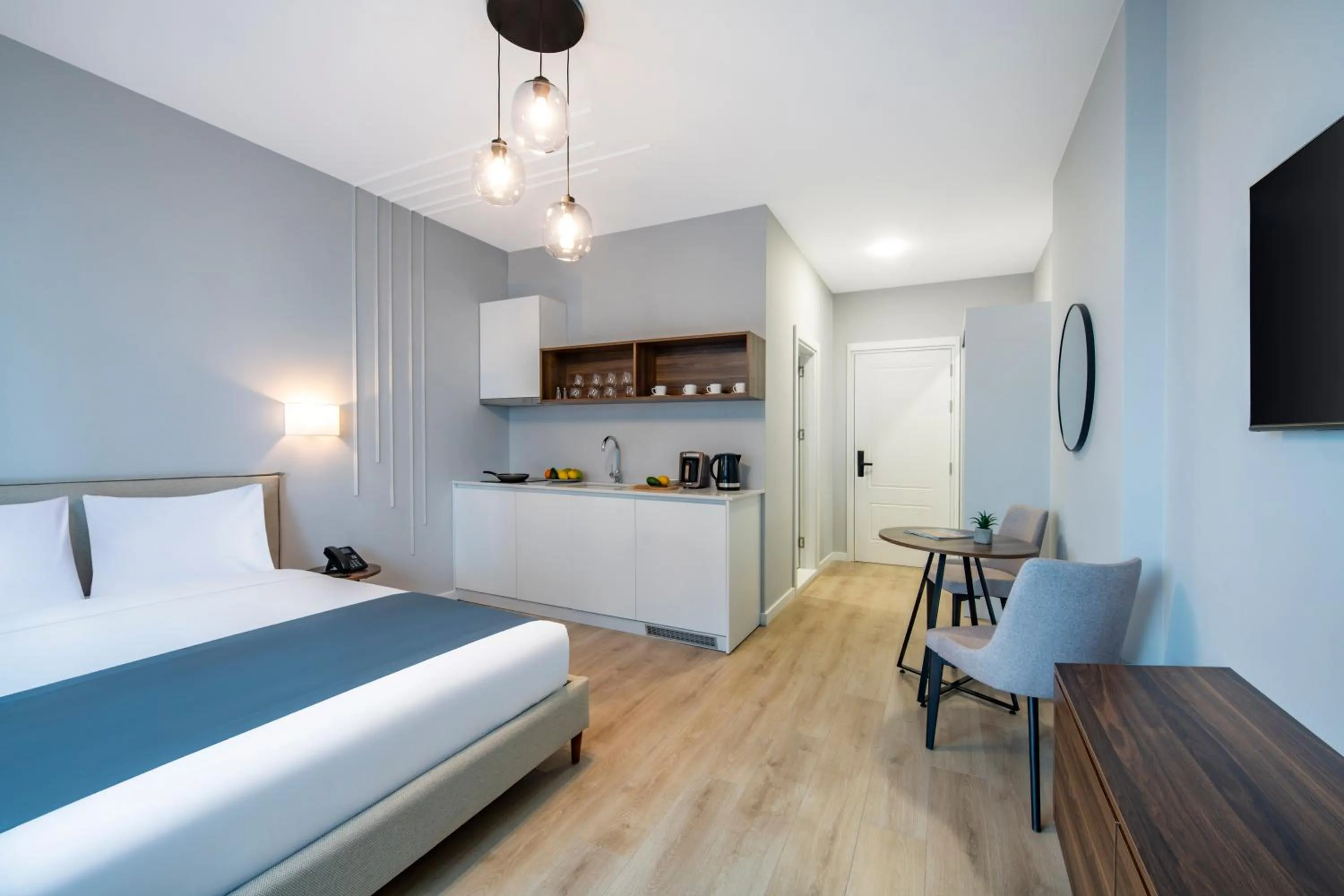 Living room, Bed in STEPS Batumi Hotel & Suites