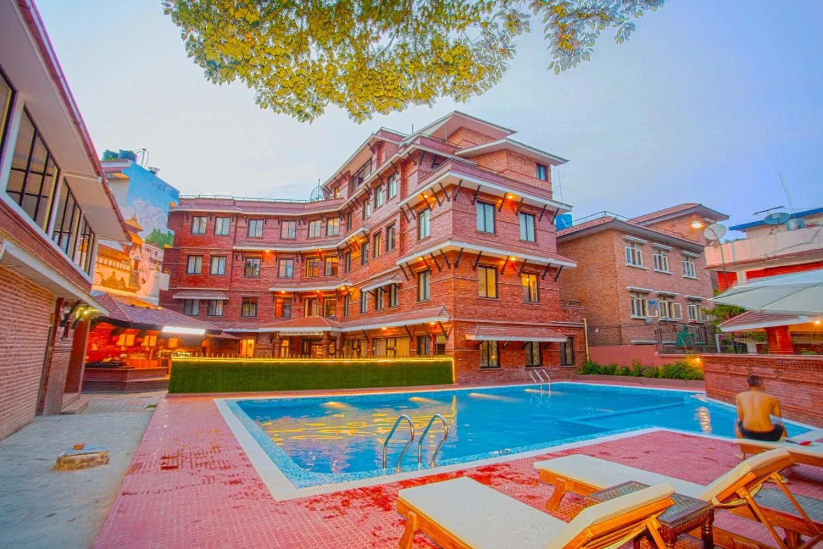 Swimming pool in Pashupati Boutique Hotel & Spa
