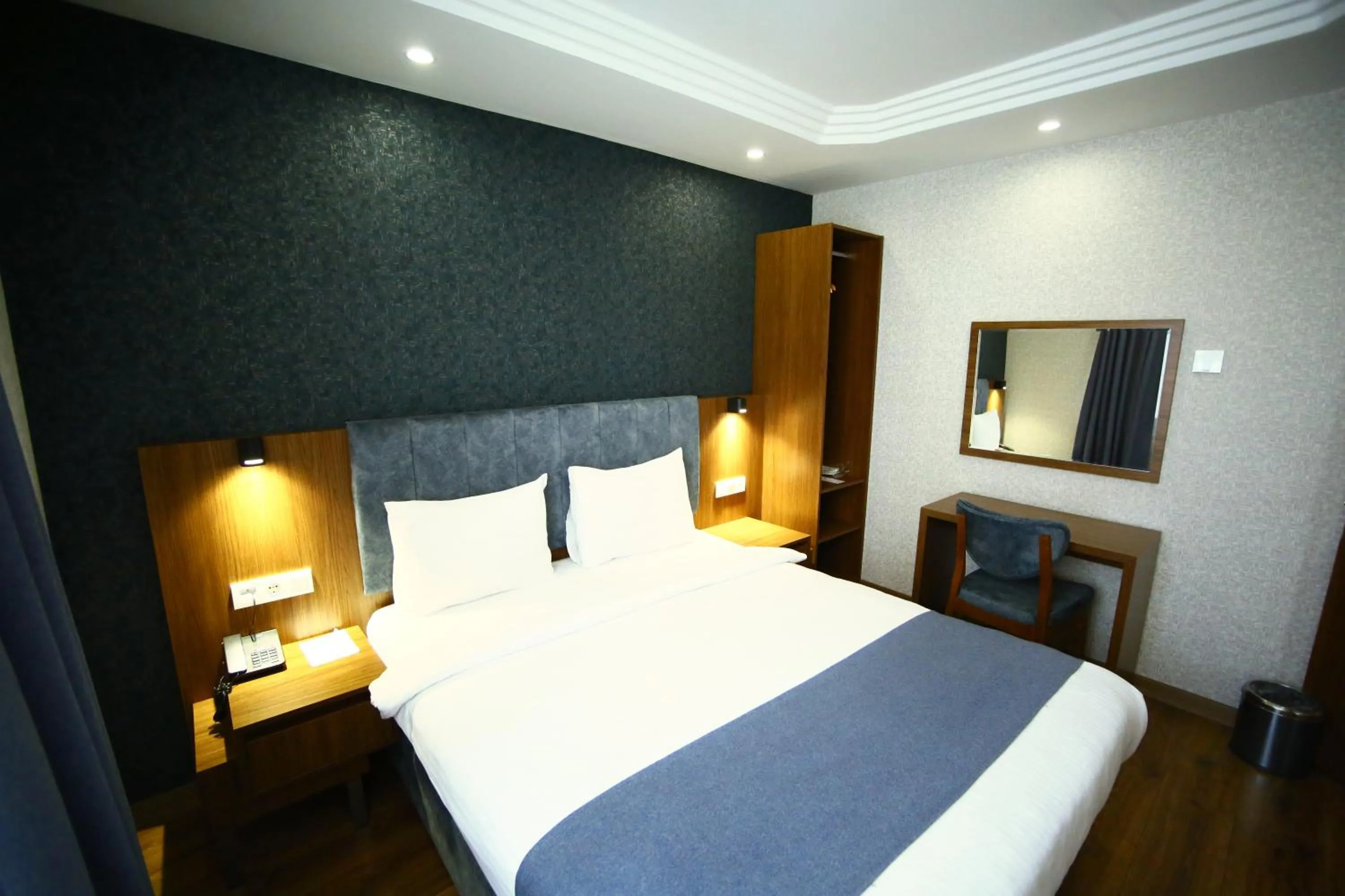 Bed in BUKAVİYYE HOTEL