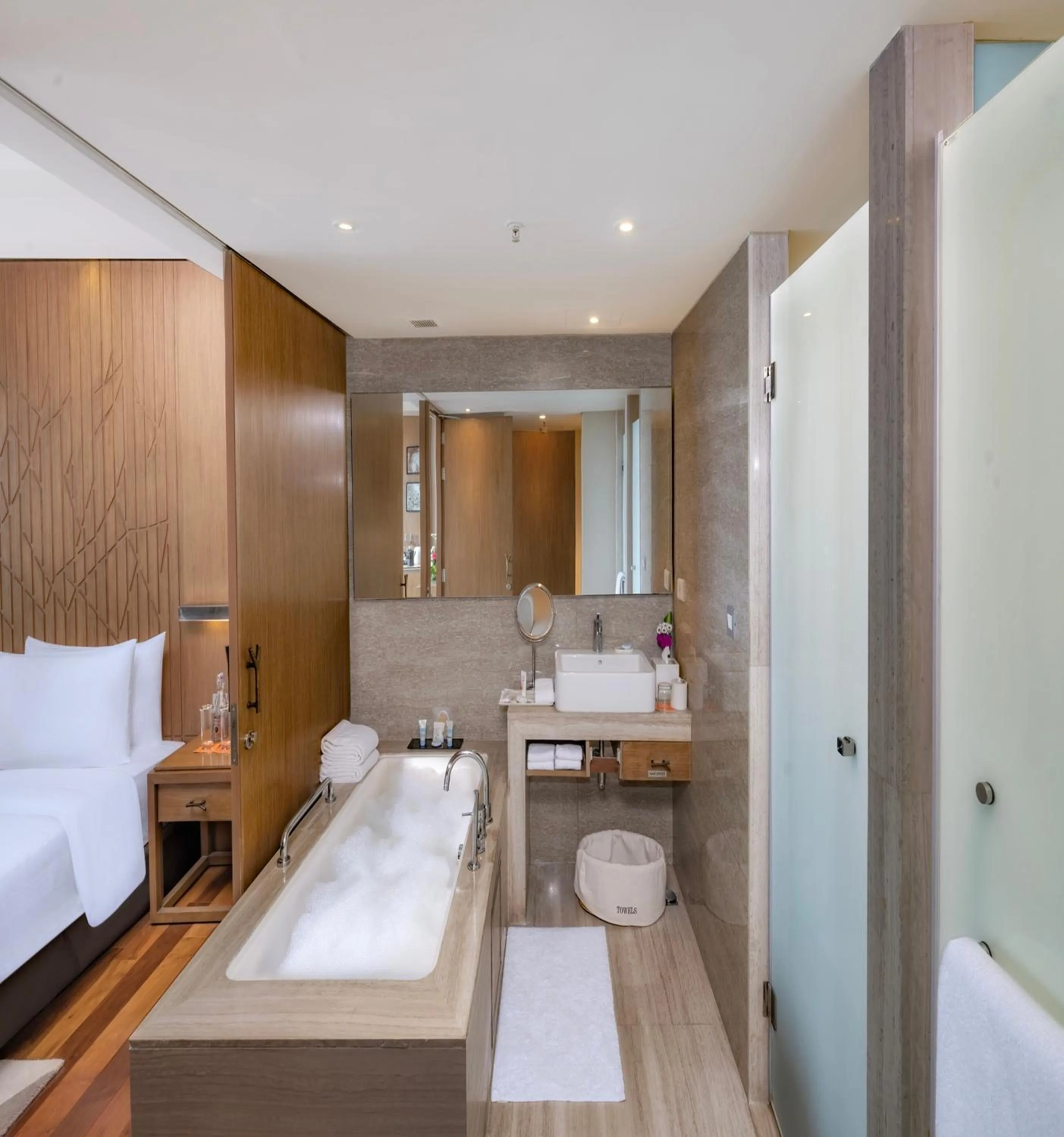 Bathroom, Bed in Welcomhotel by ITC Hotels, Richmond Road, Bengaluru