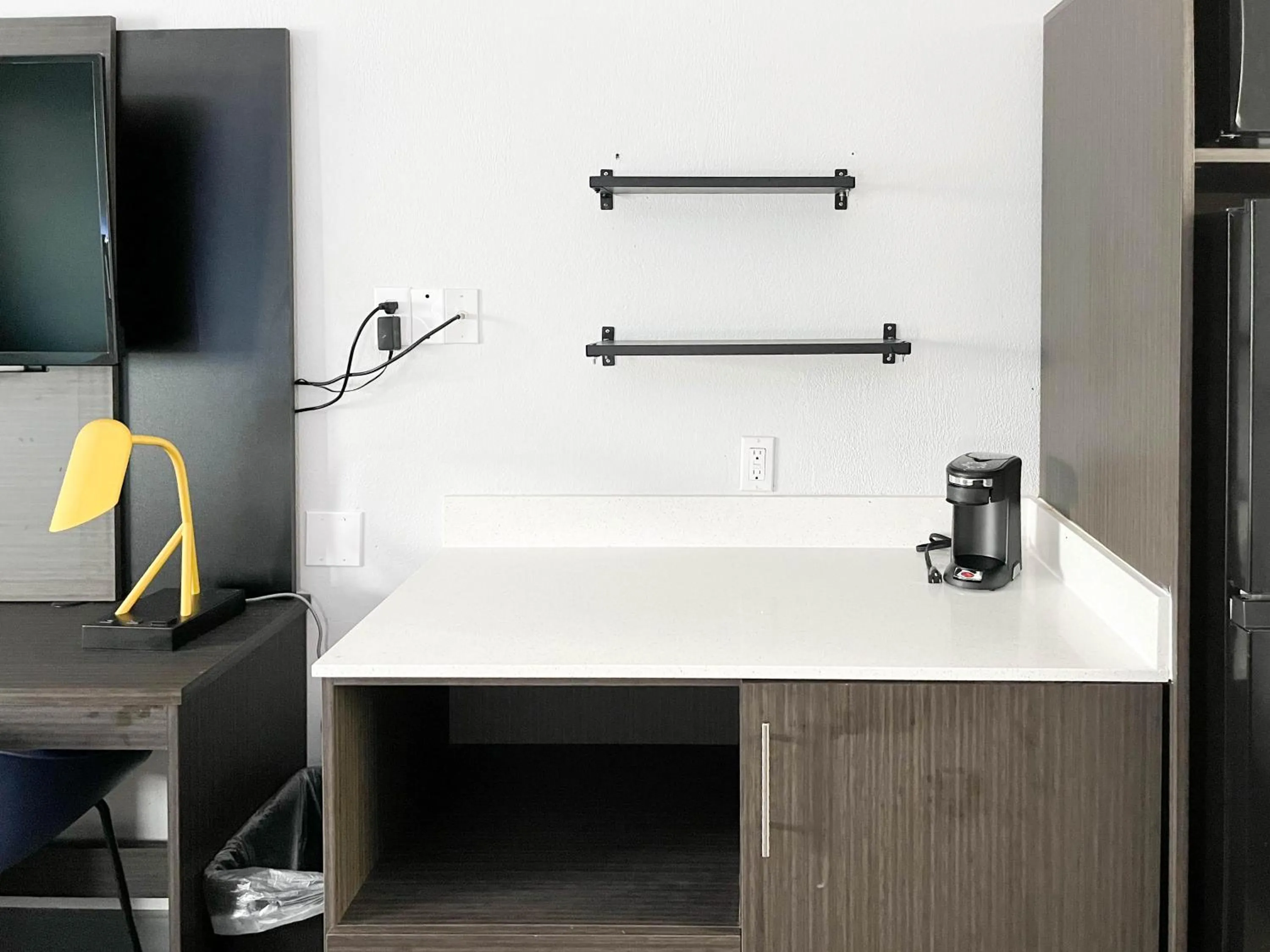 Kitchen or kitchenette in Studio 6 Suites - Lafayette, IN