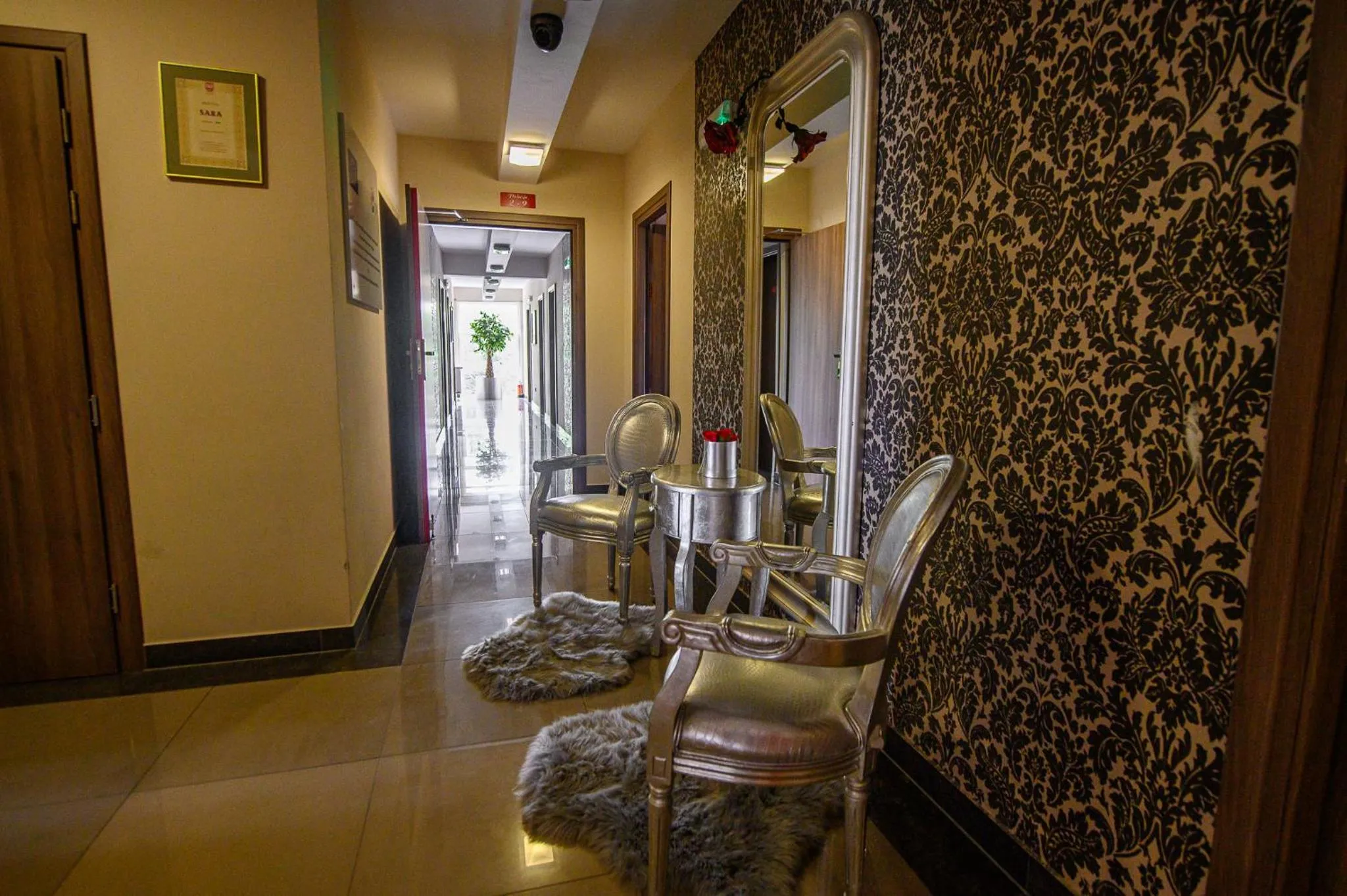 Seating area in Hotel Restauracja Sara