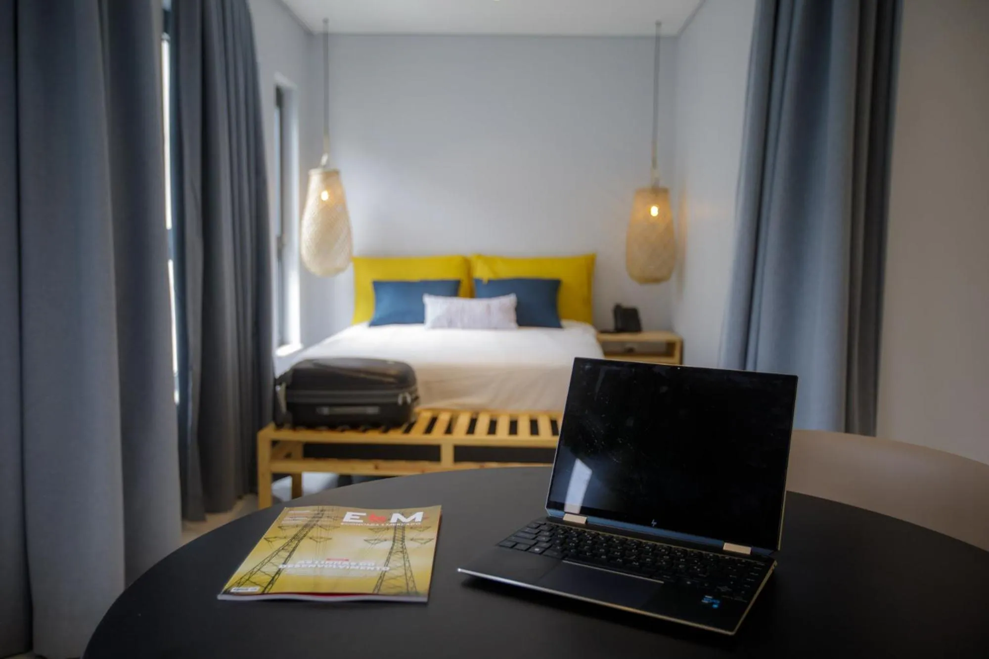 Bedroom, Bed in Cowork Lab Suites