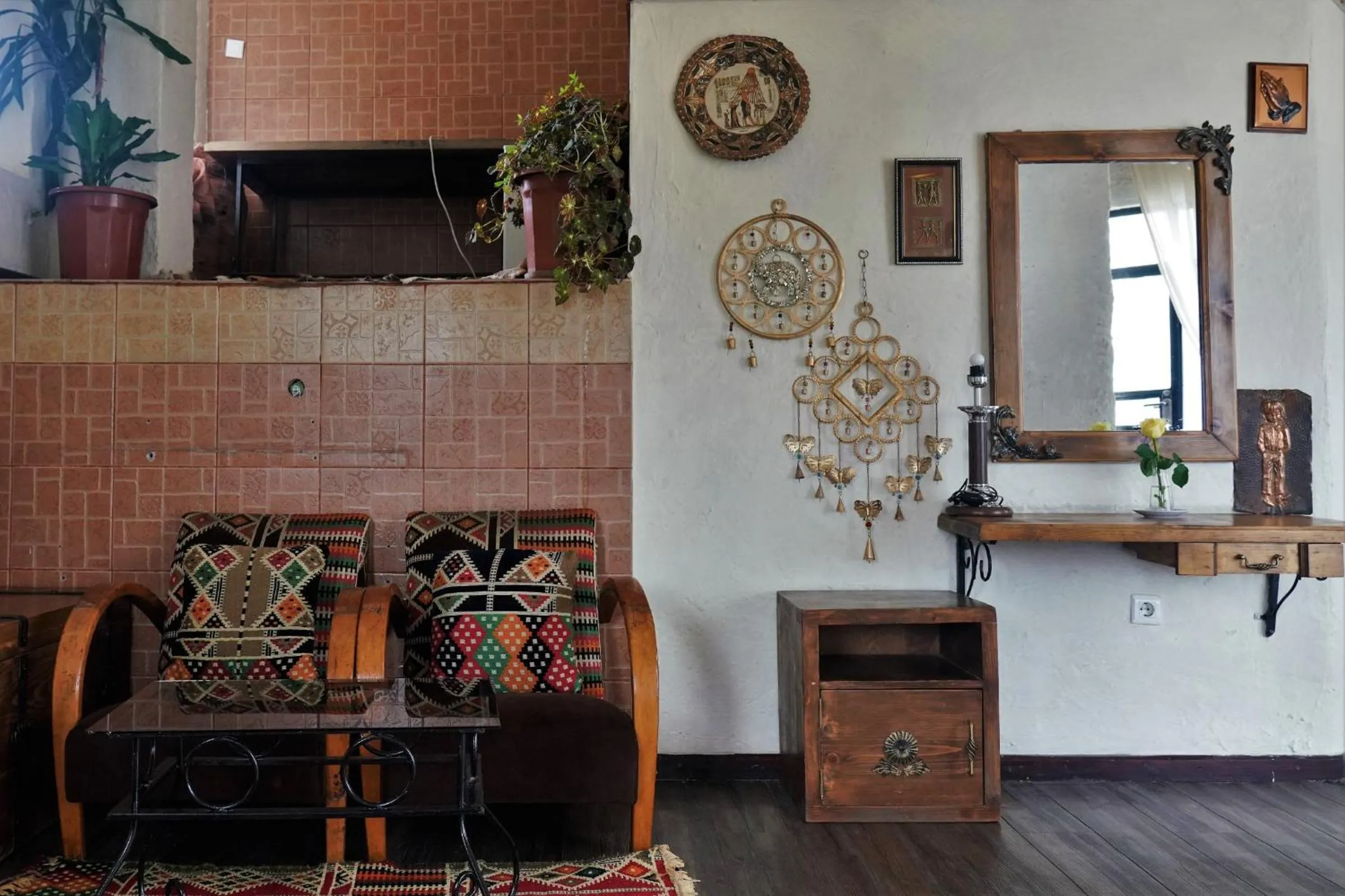 Living room in Tryst Boutique Hotel