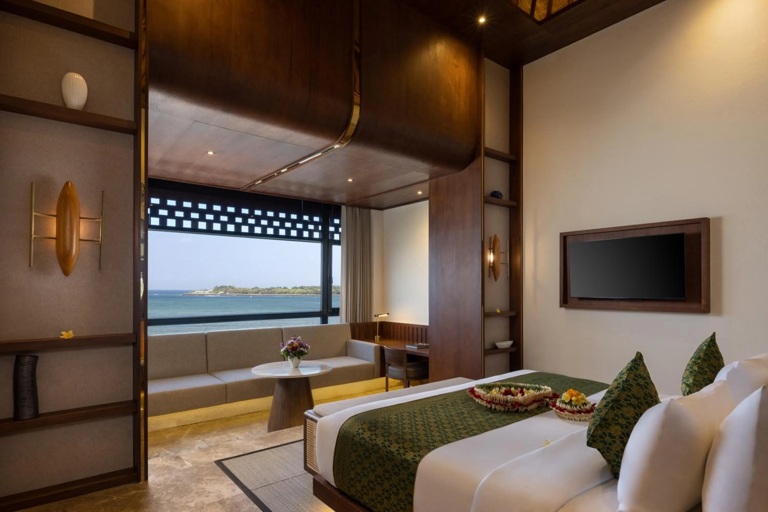 Bed in Sumitra Luxury Villas & Resort by Pramana