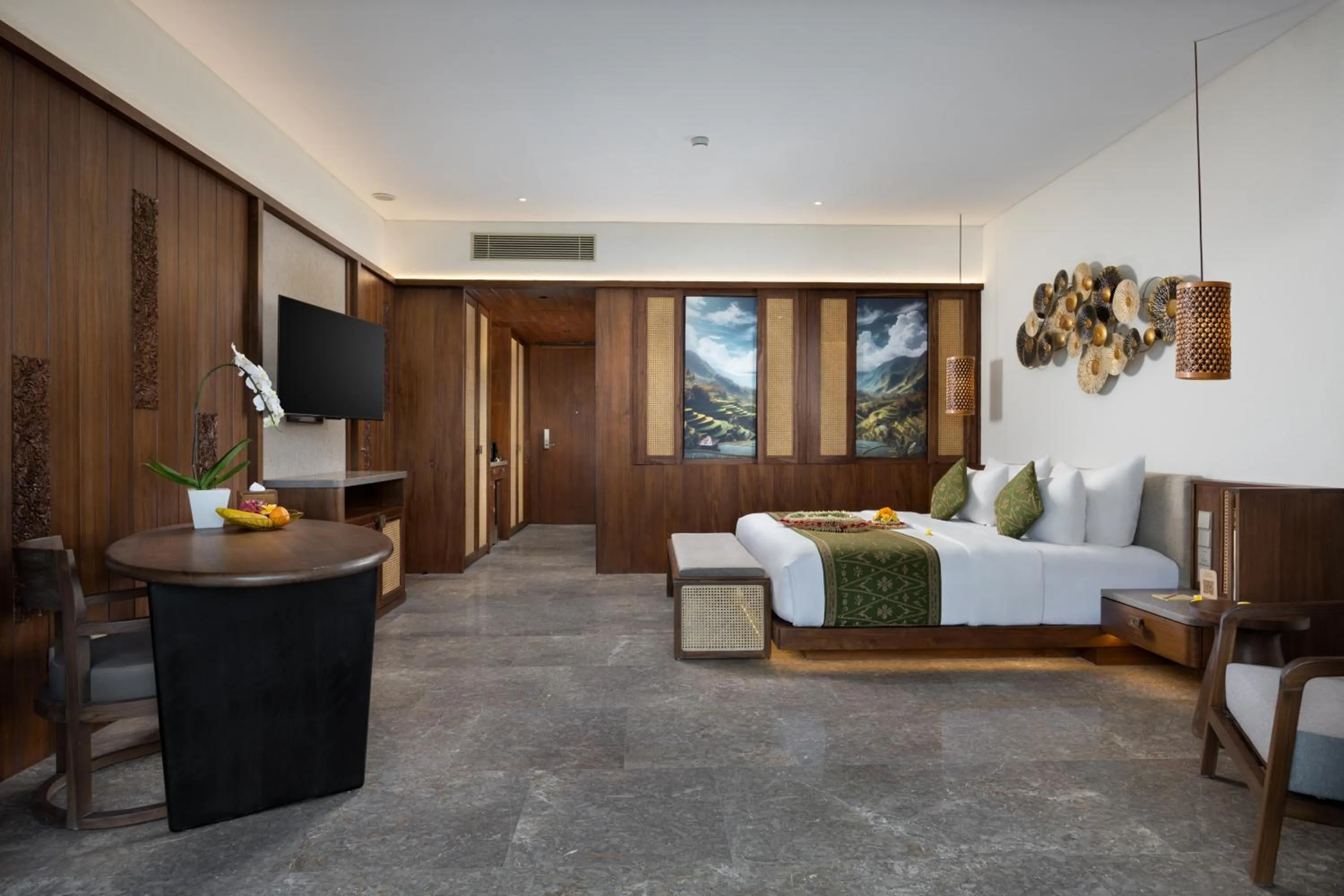 TV and multimedia in Sumitra Luxury Villas & Resort by Pramana