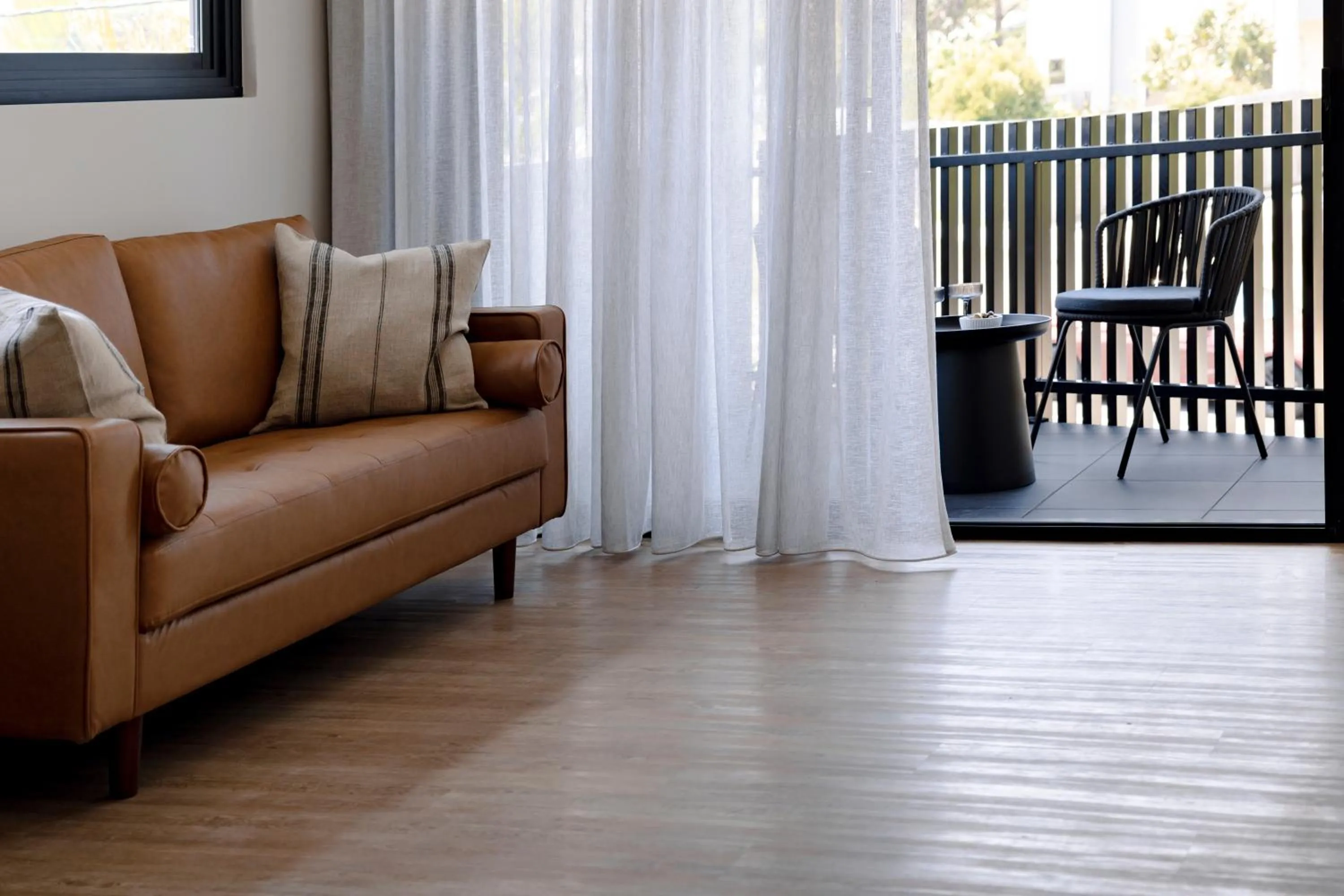 Living room in Motel Caloundra