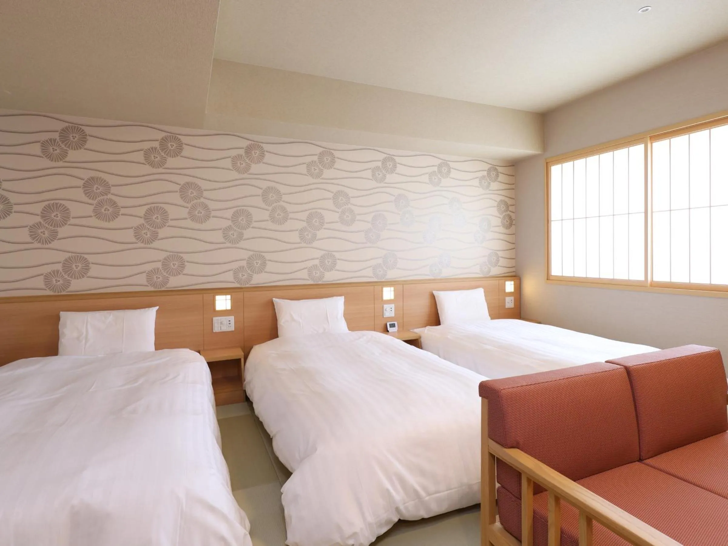 Photo of the whole room, Bed in Beppu Hatto Onyado Nono Beppu