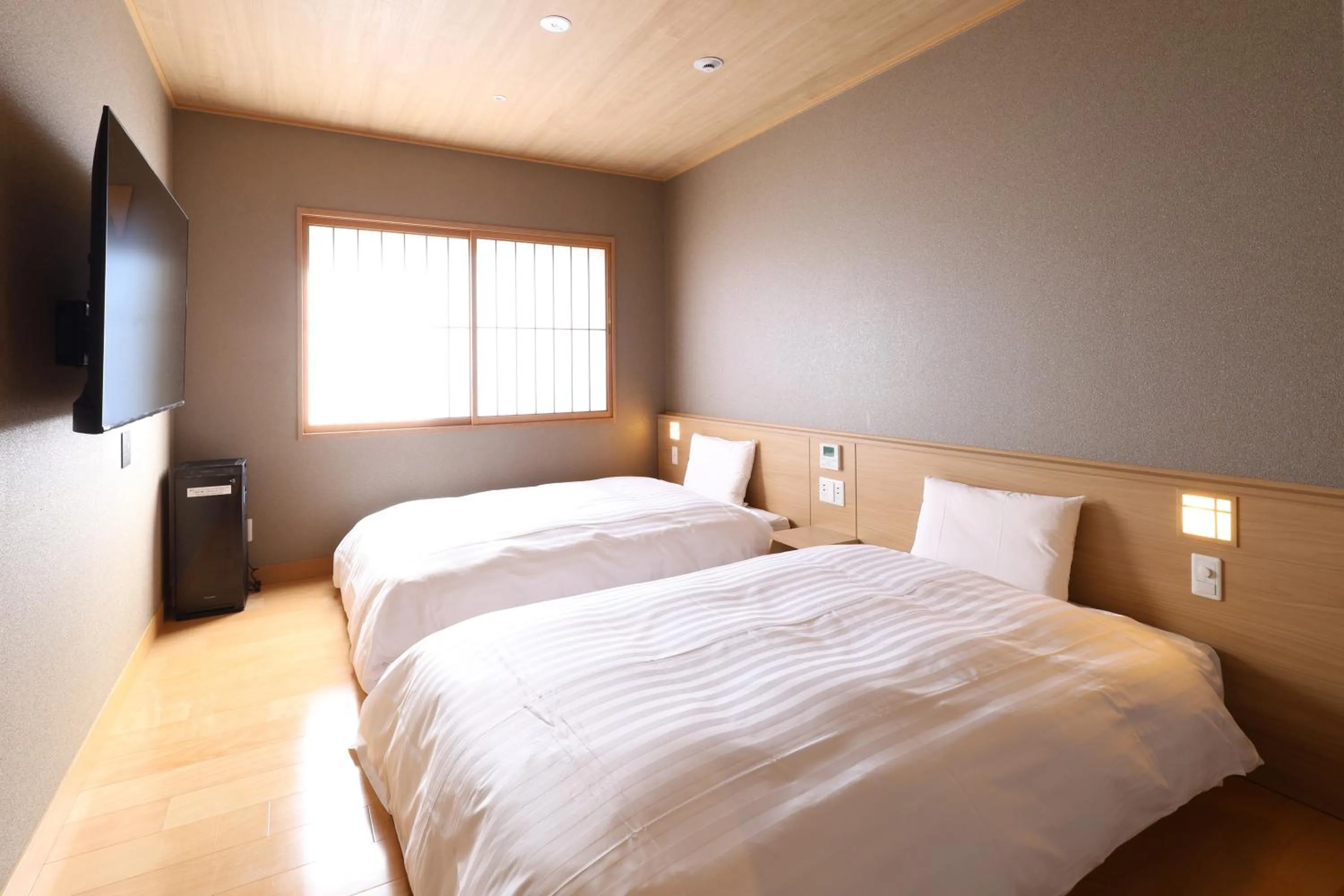 Bed in Beppu Hatto Onyado Nono Beppu