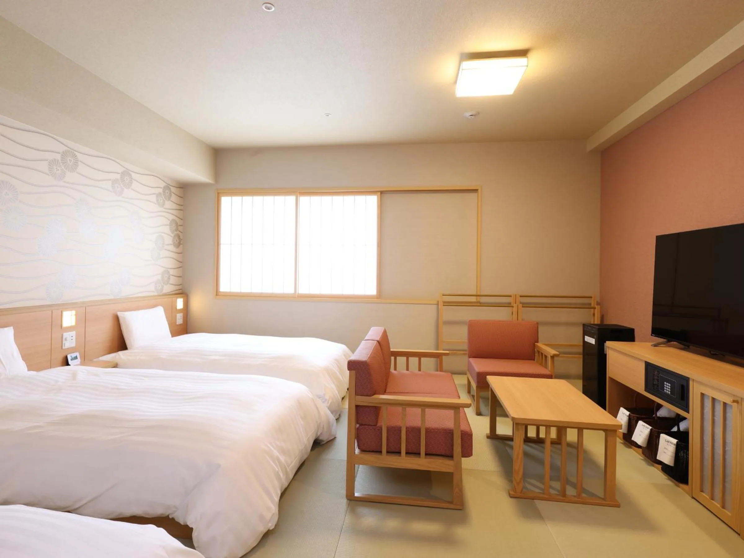 Photo of the whole room, Bed in Beppu Hatto Onyado Nono Beppu