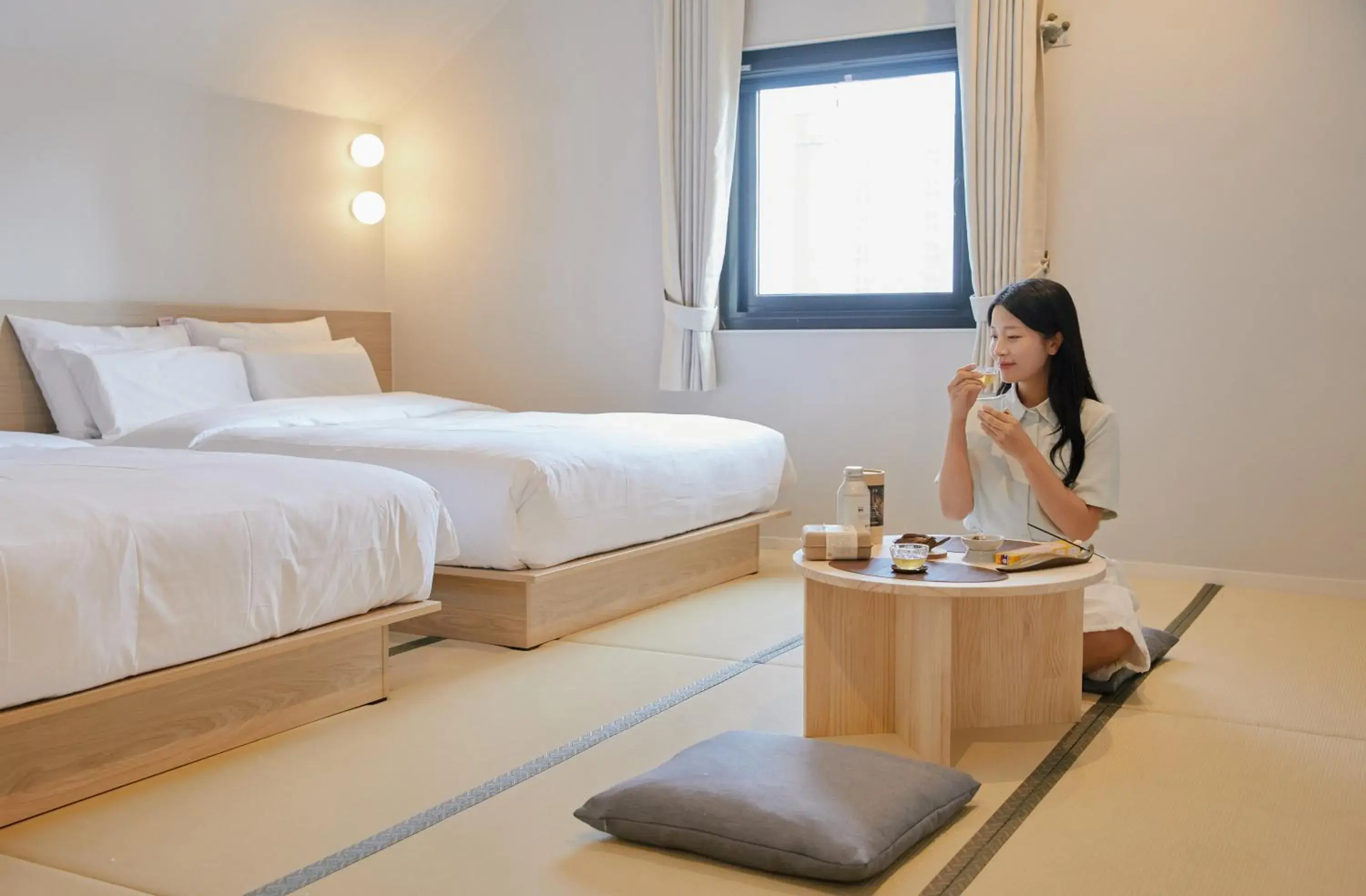 Deluxe Twin Room in Cheonan Aank Hotel Seongjeong Deluxe Twin Room in Cheonan Aank Hotel Seongjeong