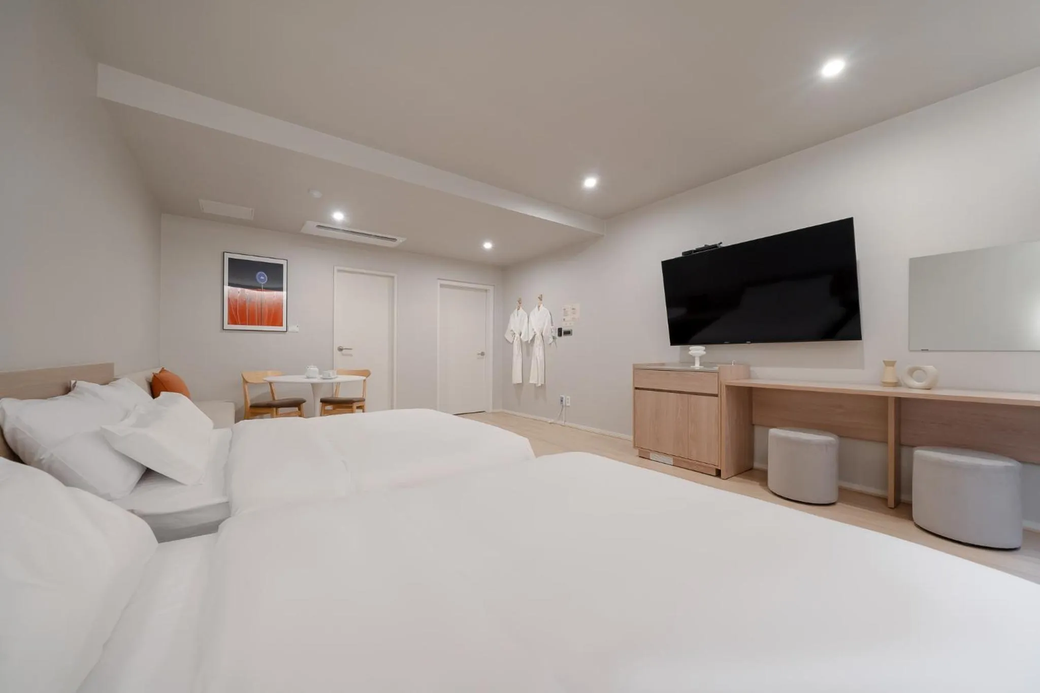 Bed in Cheonan Aank Hotel Seongjeong