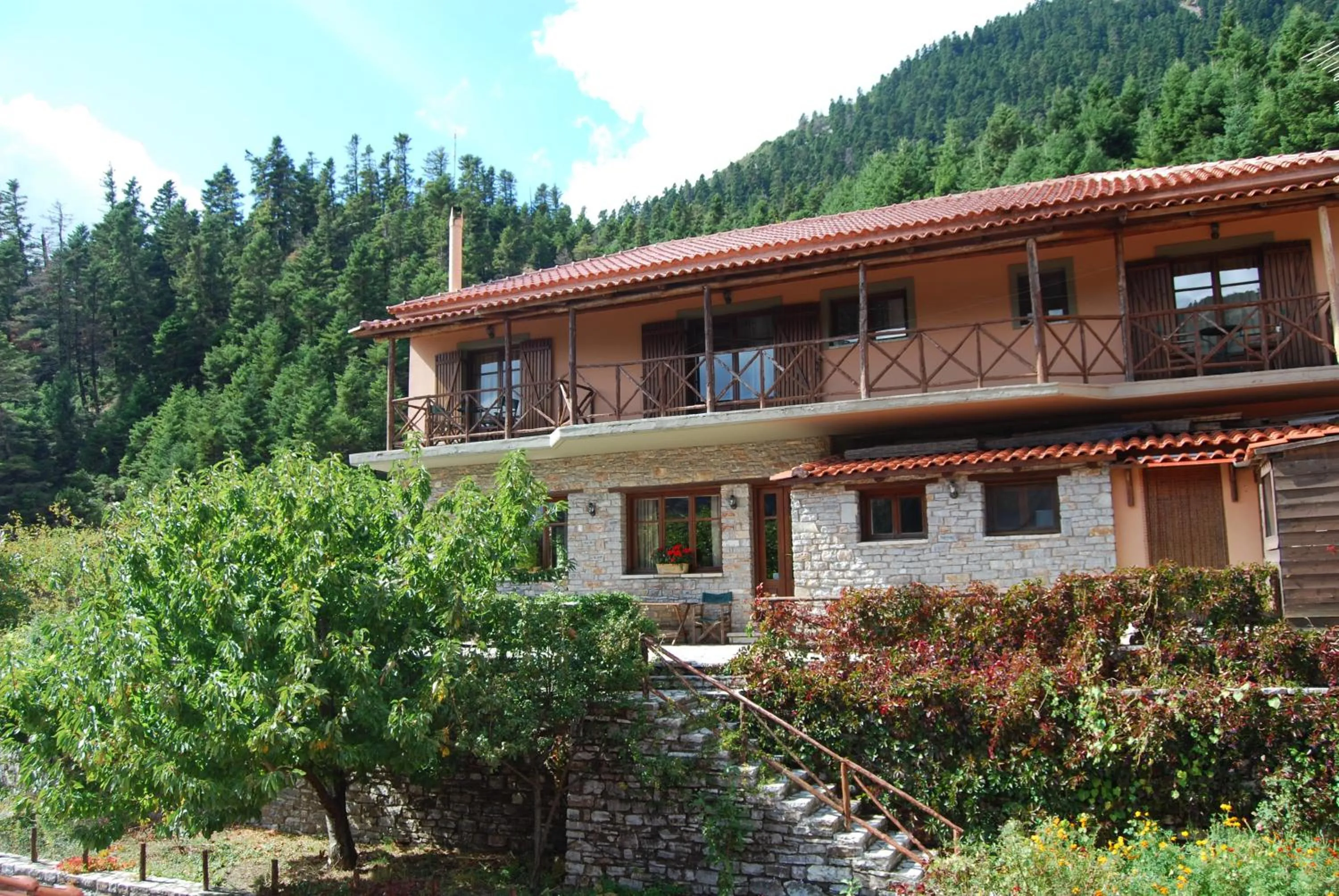 Facade/entrance in Dryades Guesthouse