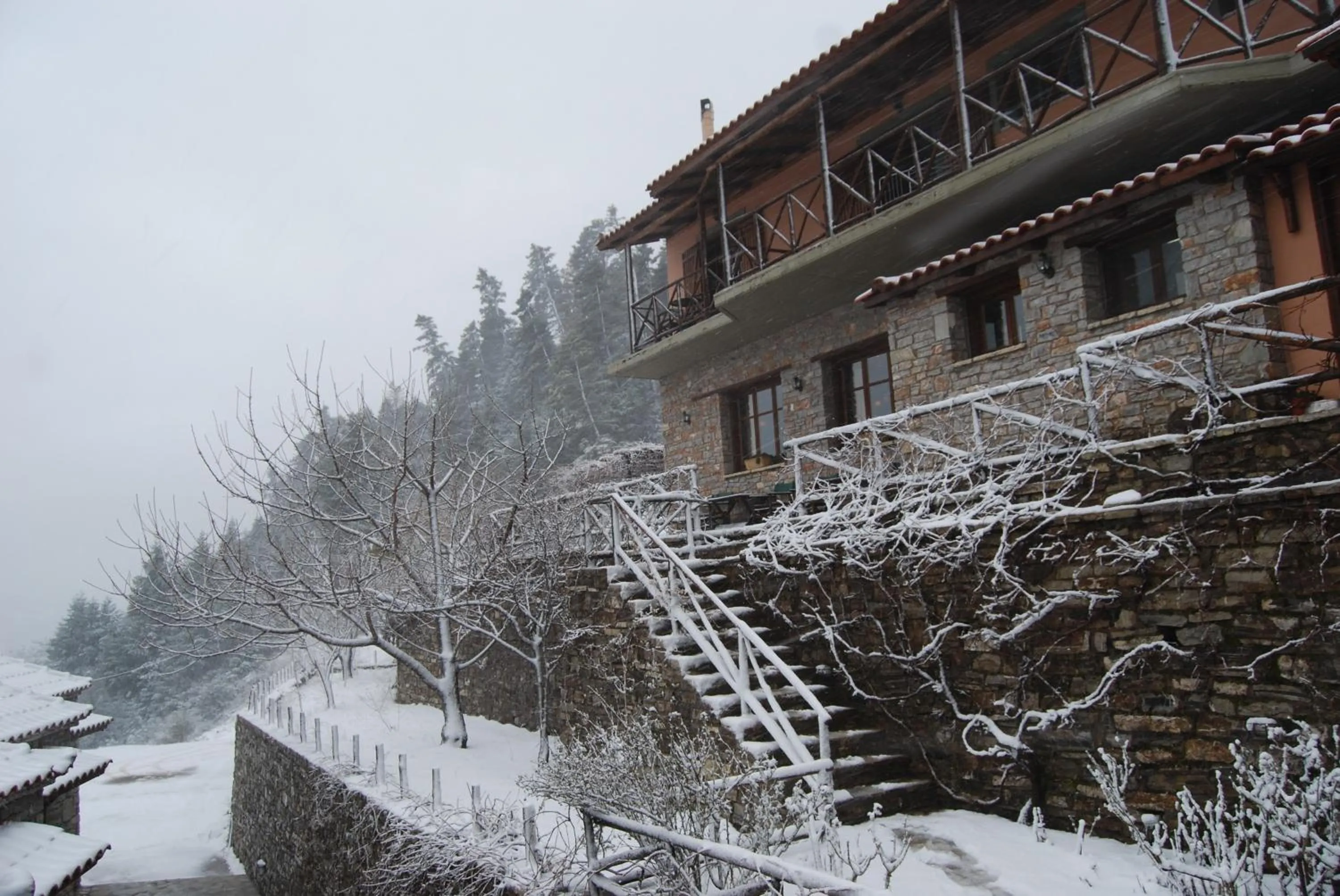 Facade/entrance in Dryades Guesthouse