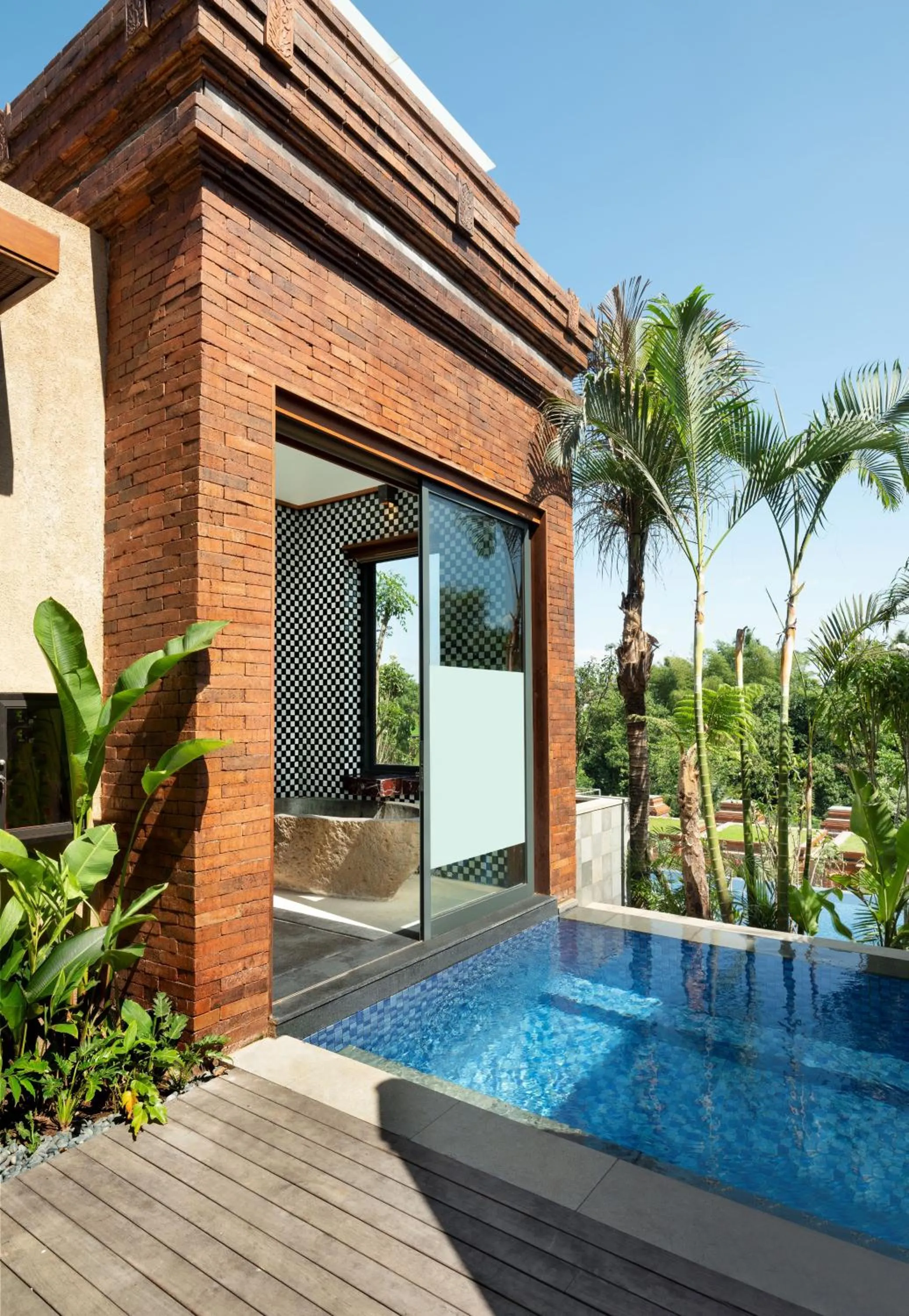 Pool view in Garrya Bianti Yogyakarta