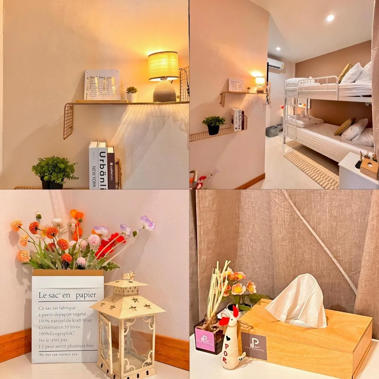 Bed in Por poshtel Kanchanaburi