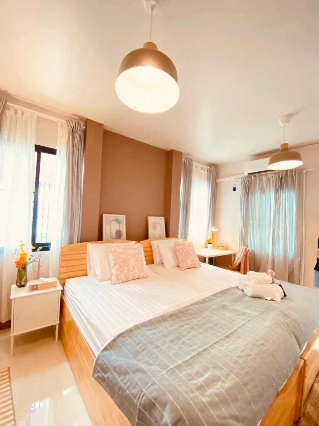 Bed in Por poshtel Kanchanaburi