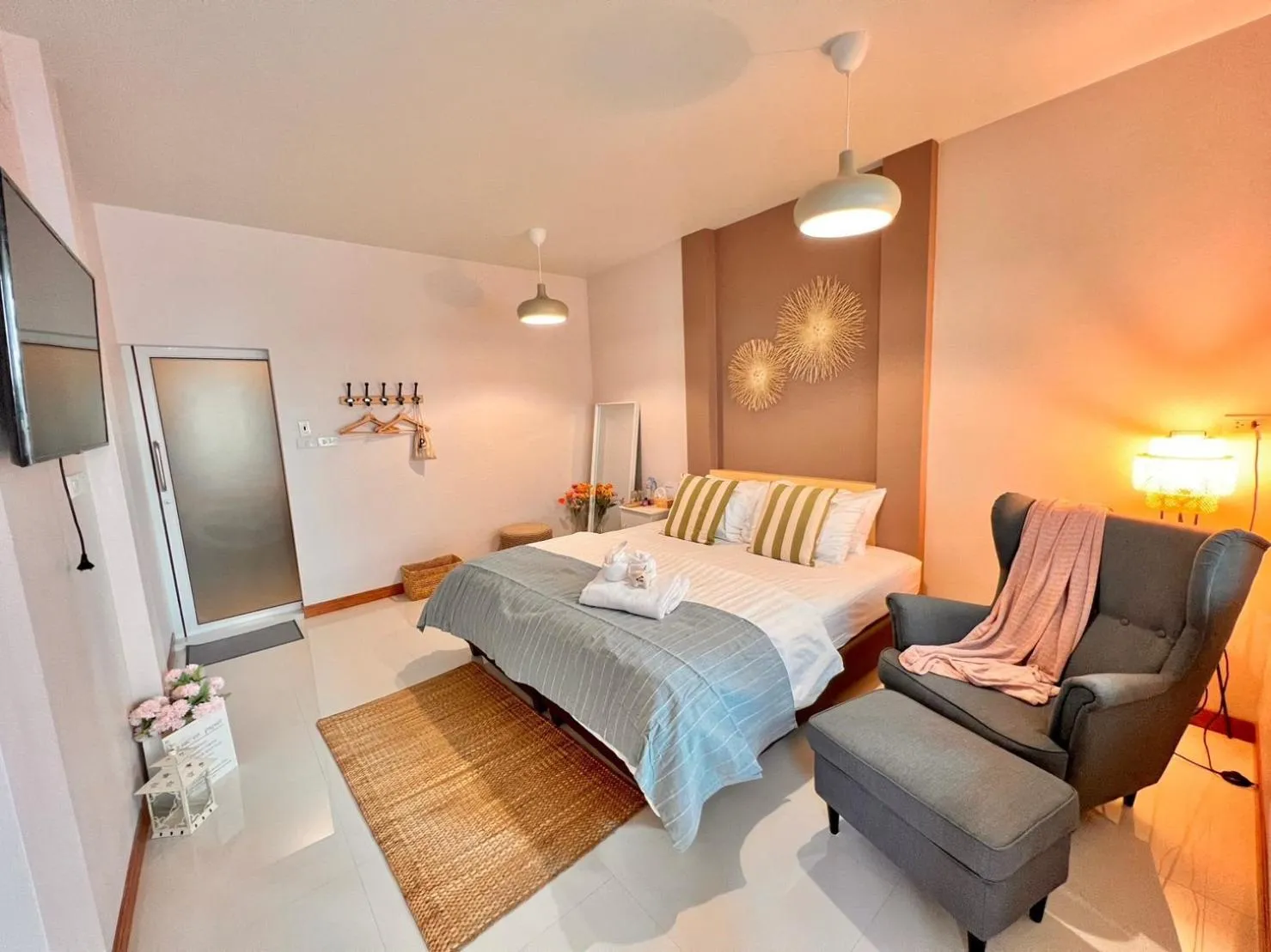 Bed in Por poshtel Kanchanaburi