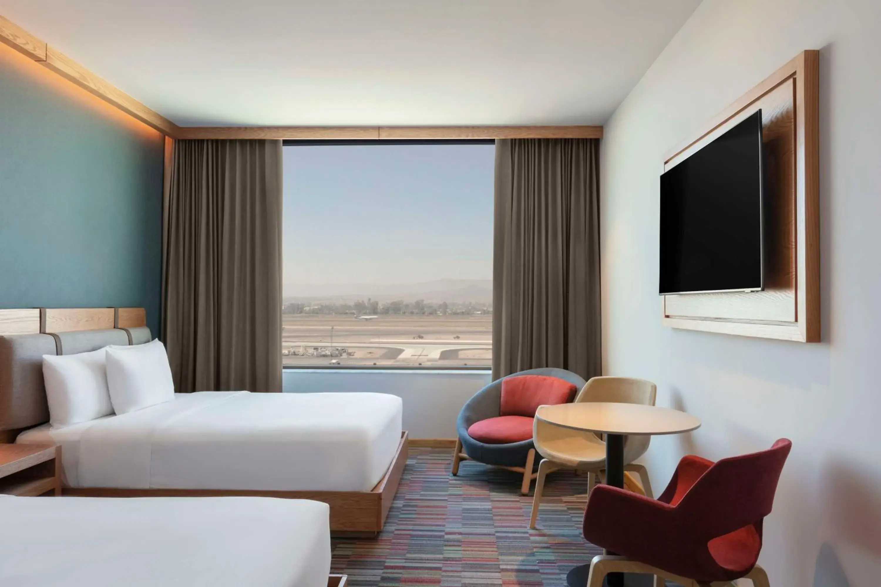 Queen Room with Two Queen Beds and Airport View in Hilton Garden Inn Guadalajara Airport Queen Room with Two Queen Beds and Airport View in Hilton Garden Inn Guadalajara Airport