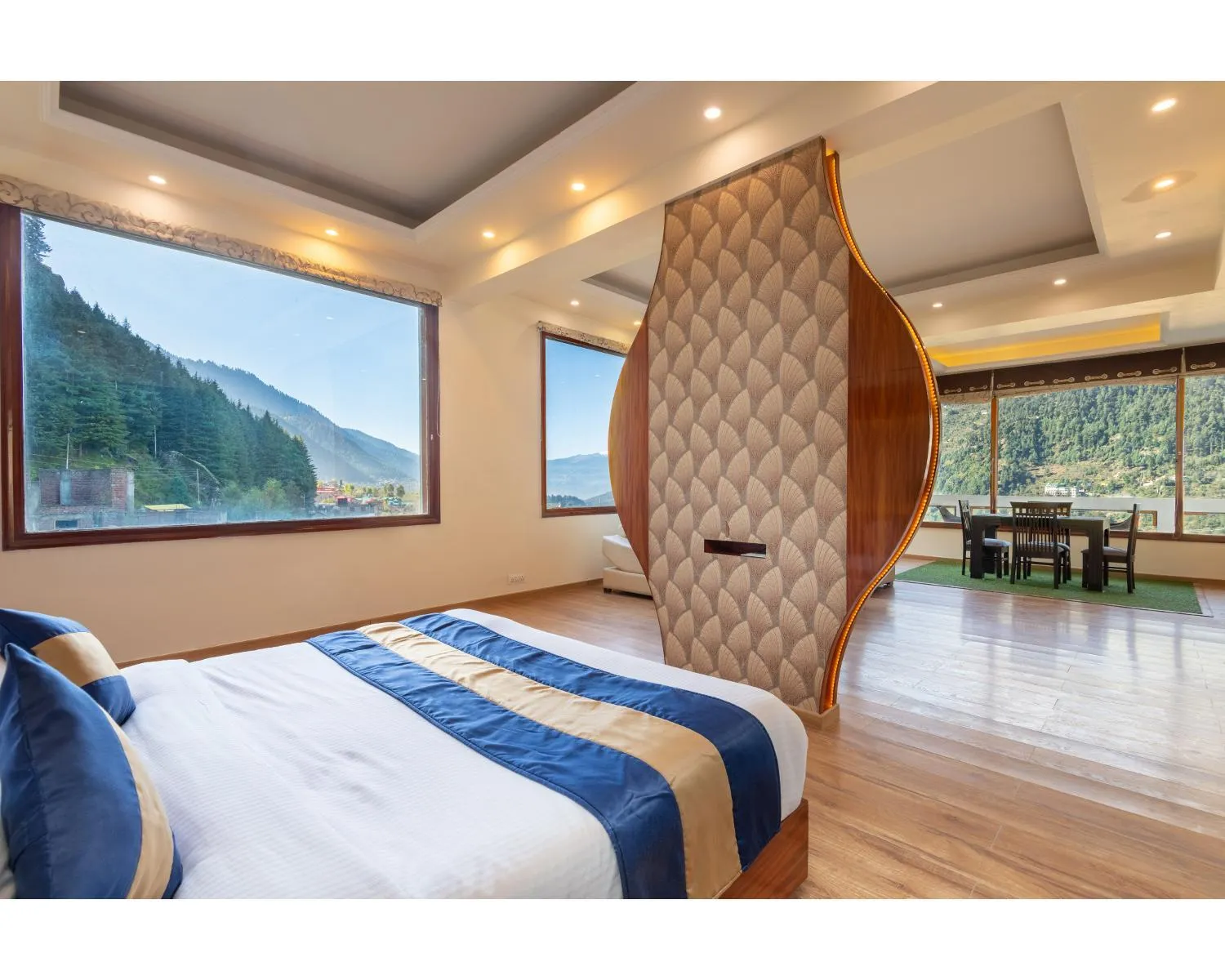 Bed in The Serenity Resort Spa