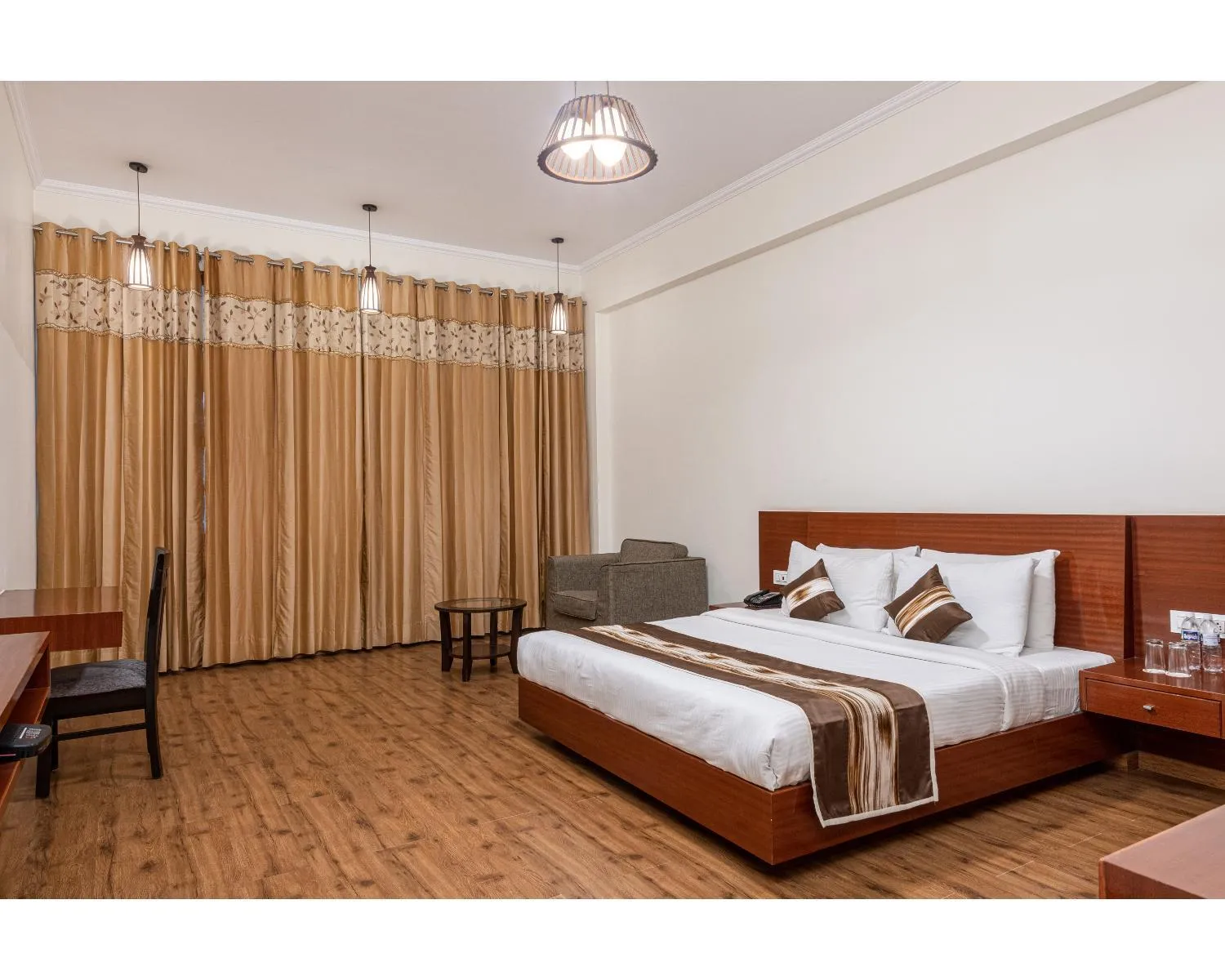 Bed in The Serenity Resort Spa