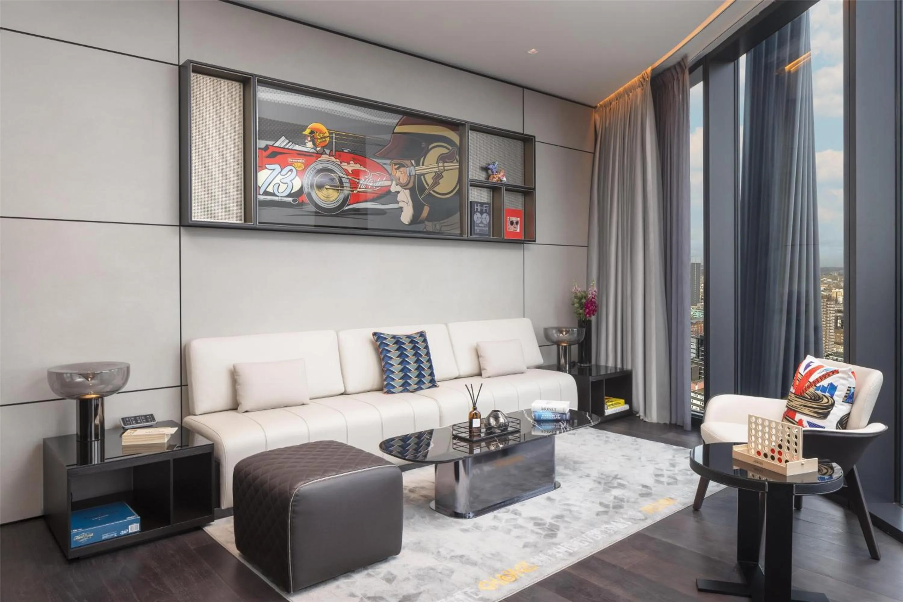 Photo of the whole room in art'otel London Hoxton