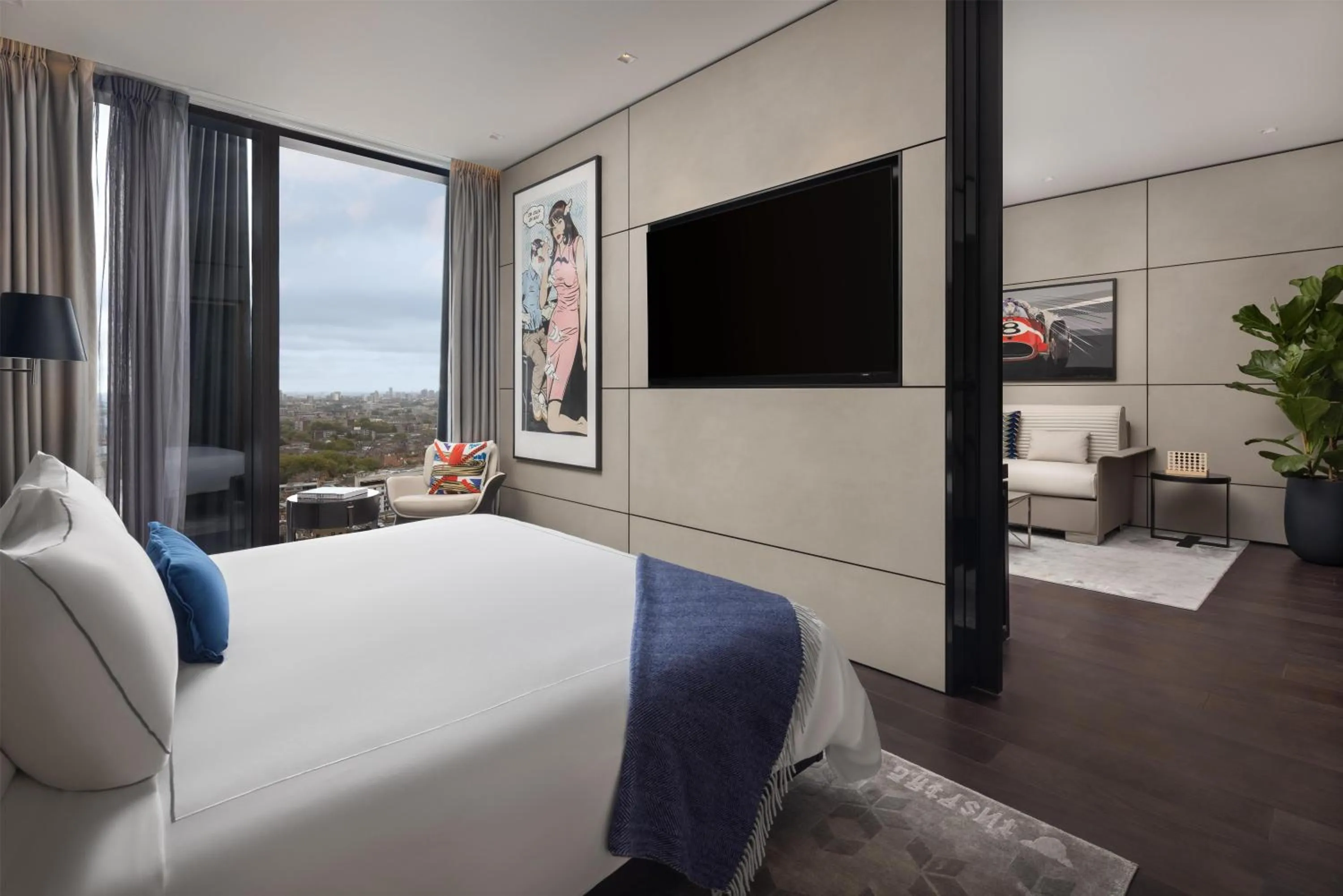 Photo of the whole room, Bed in art'otel London Hoxton