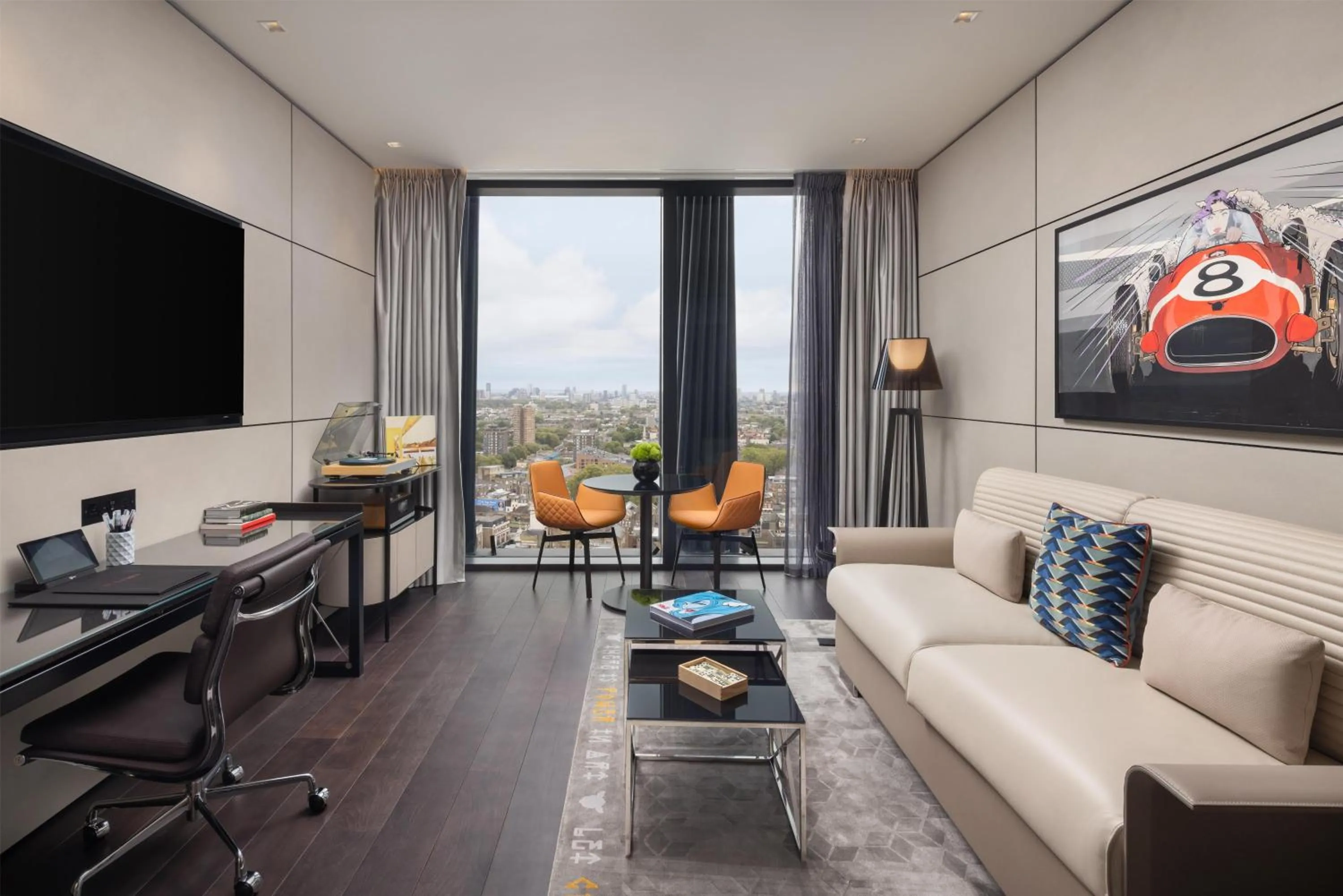 Photo of the whole room in art'otel London Hoxton