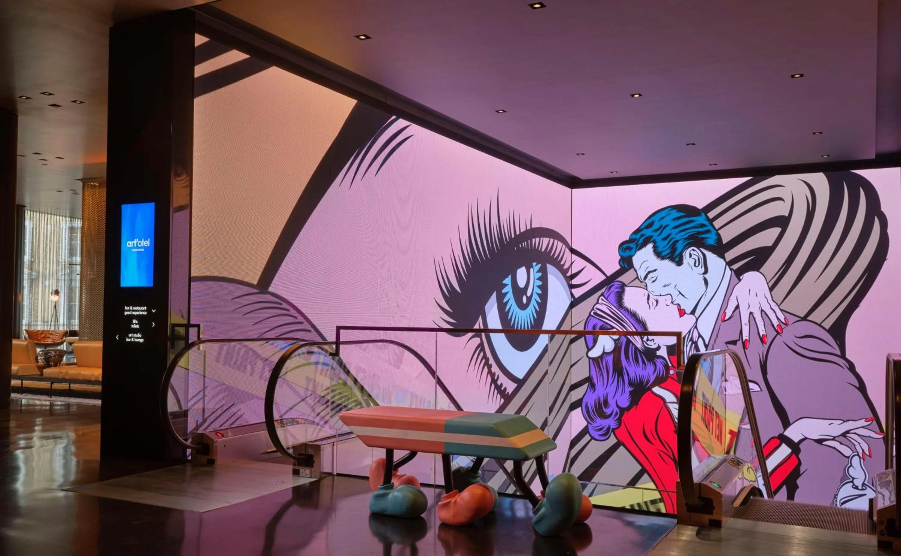 Lobby or reception in art'otel London Hoxton