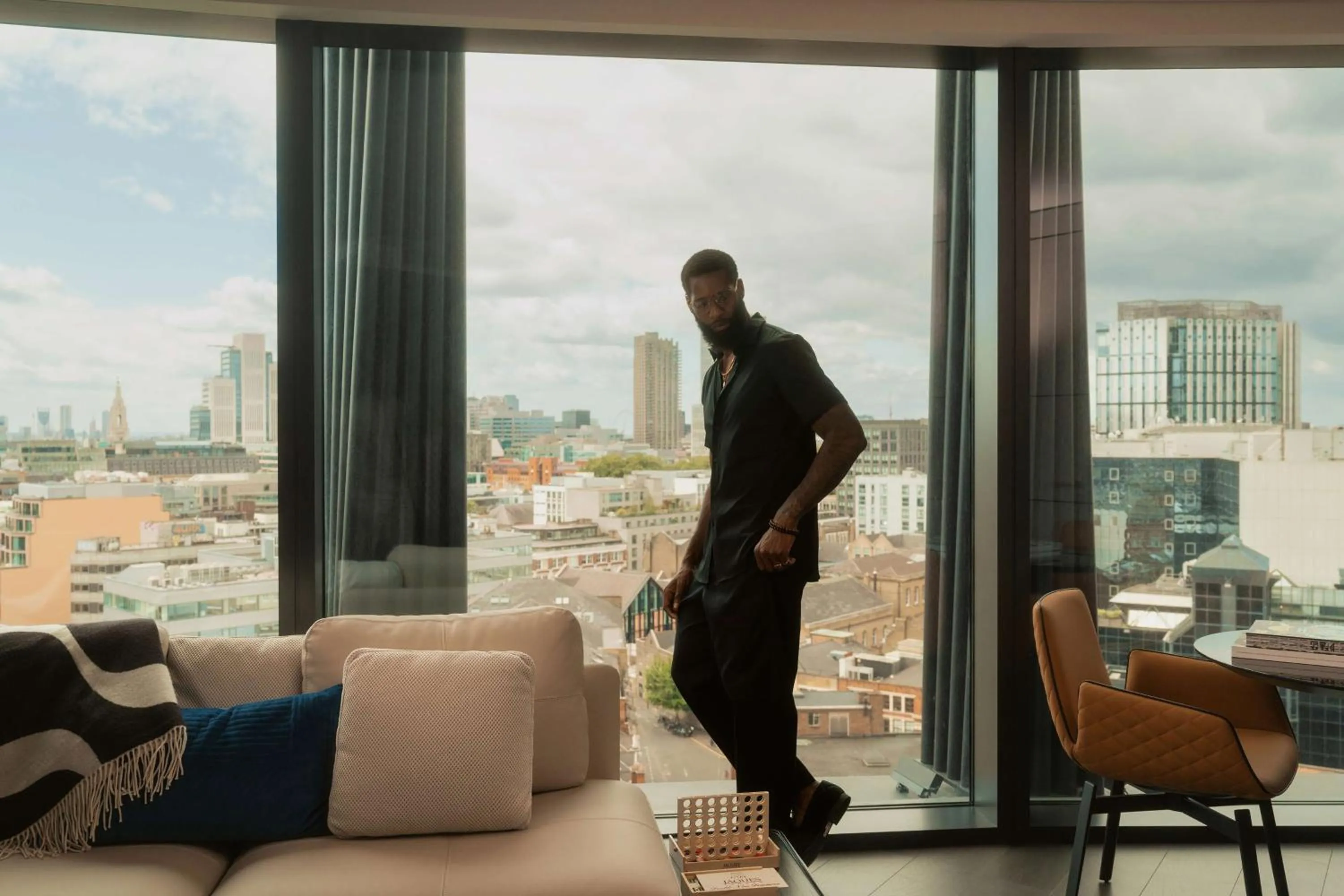 Bedroom in art'otel London Hoxton